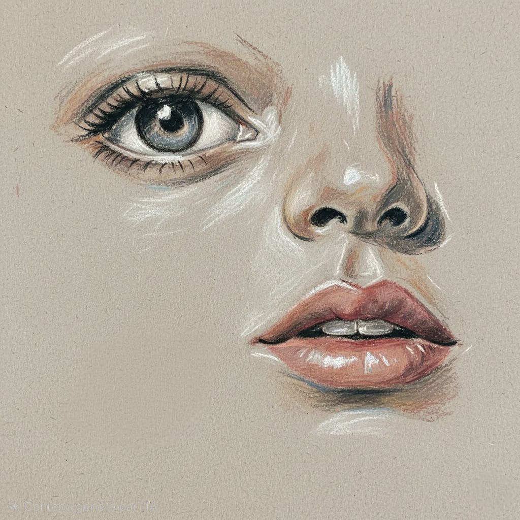 Rart.fr Matériel pour Artistes Facebook ad: Atelier Pastel à Capinghem, Anatomie du visage: œil, nez…