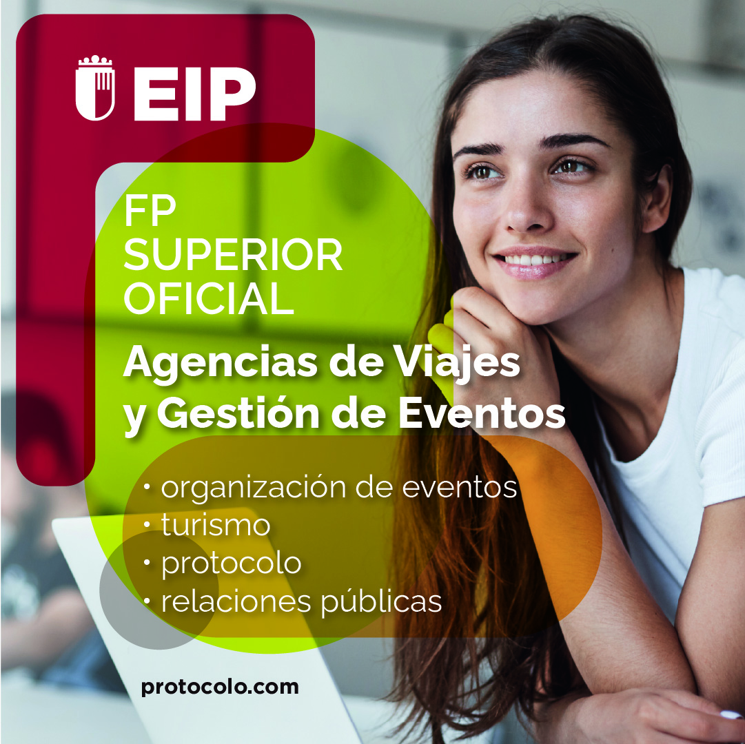 Escuela Internacional de Protocolo de Madrid Facebook ad: Ciclo Superior en Agencias de Viajes y Gestión de Eventos