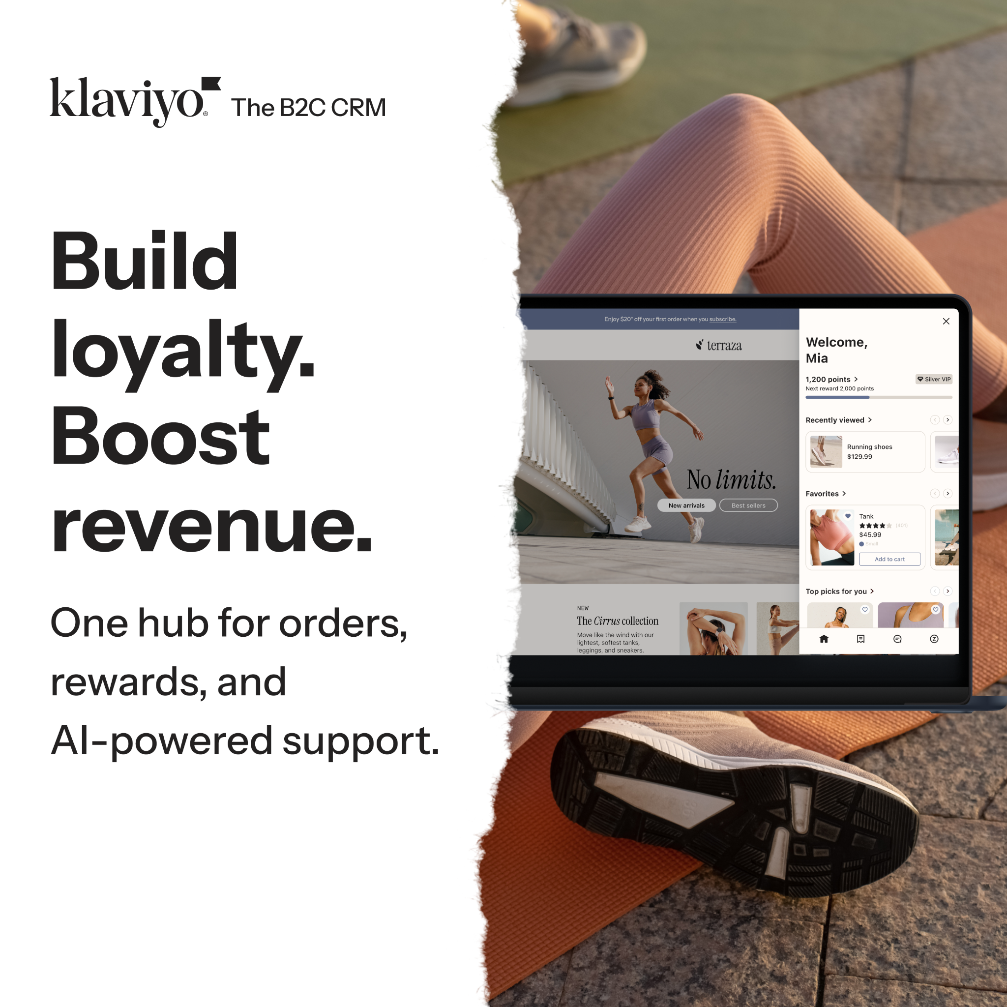 Klaviyo Facebook ad