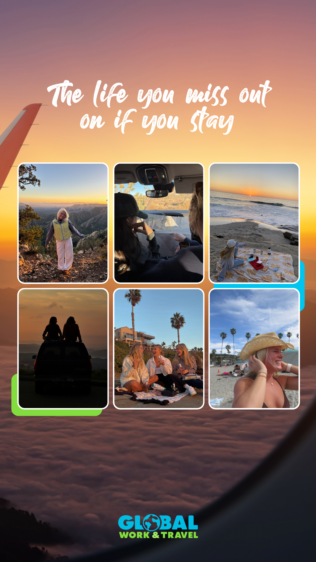 Global Work & Travel Facebook ad