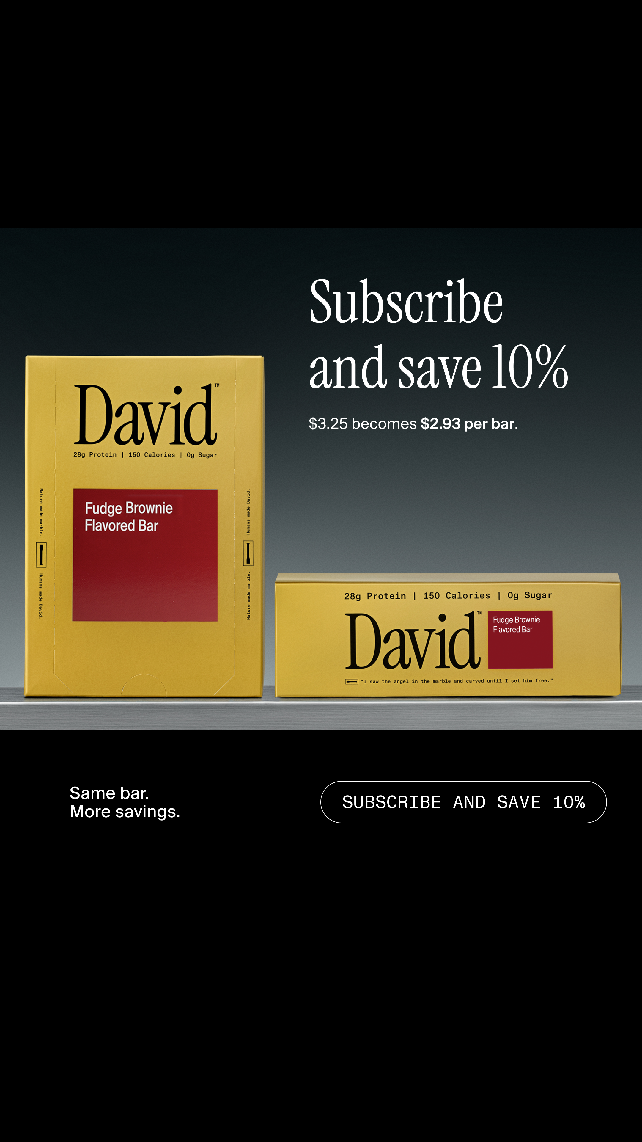 David Protein Facebook ad