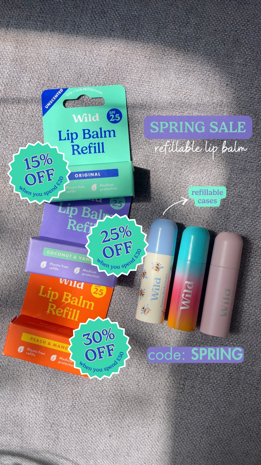 Wild Facebook ad: Unlock up to 30% off sitewide for a limited time! Use code…