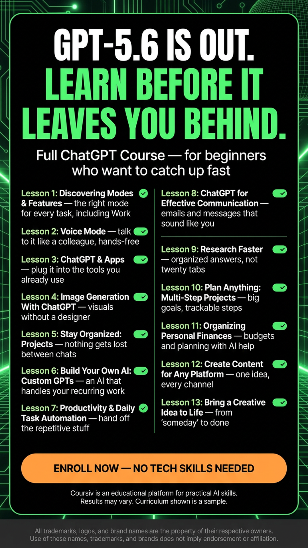Coursiv Facebook ad