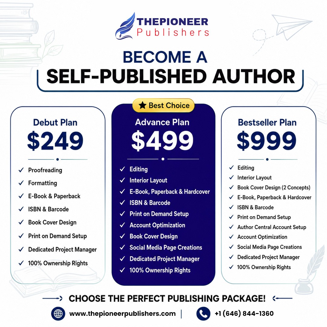 The Pioneer Publishers Facebook ad: Publishing Journey Starts Here
