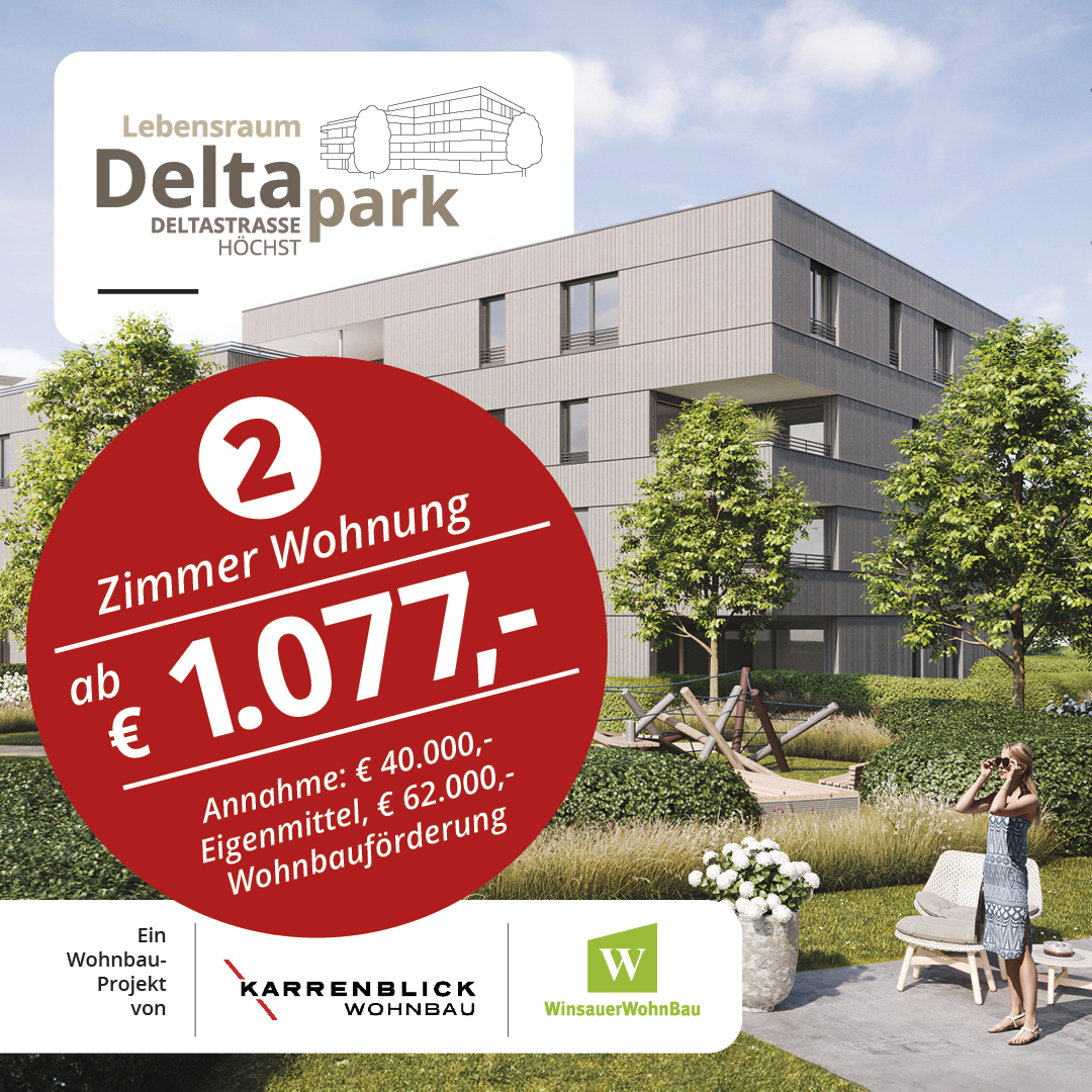 Winsauer Wohnbau Facebook ad: Wohnen mit dem gewissen Extra!