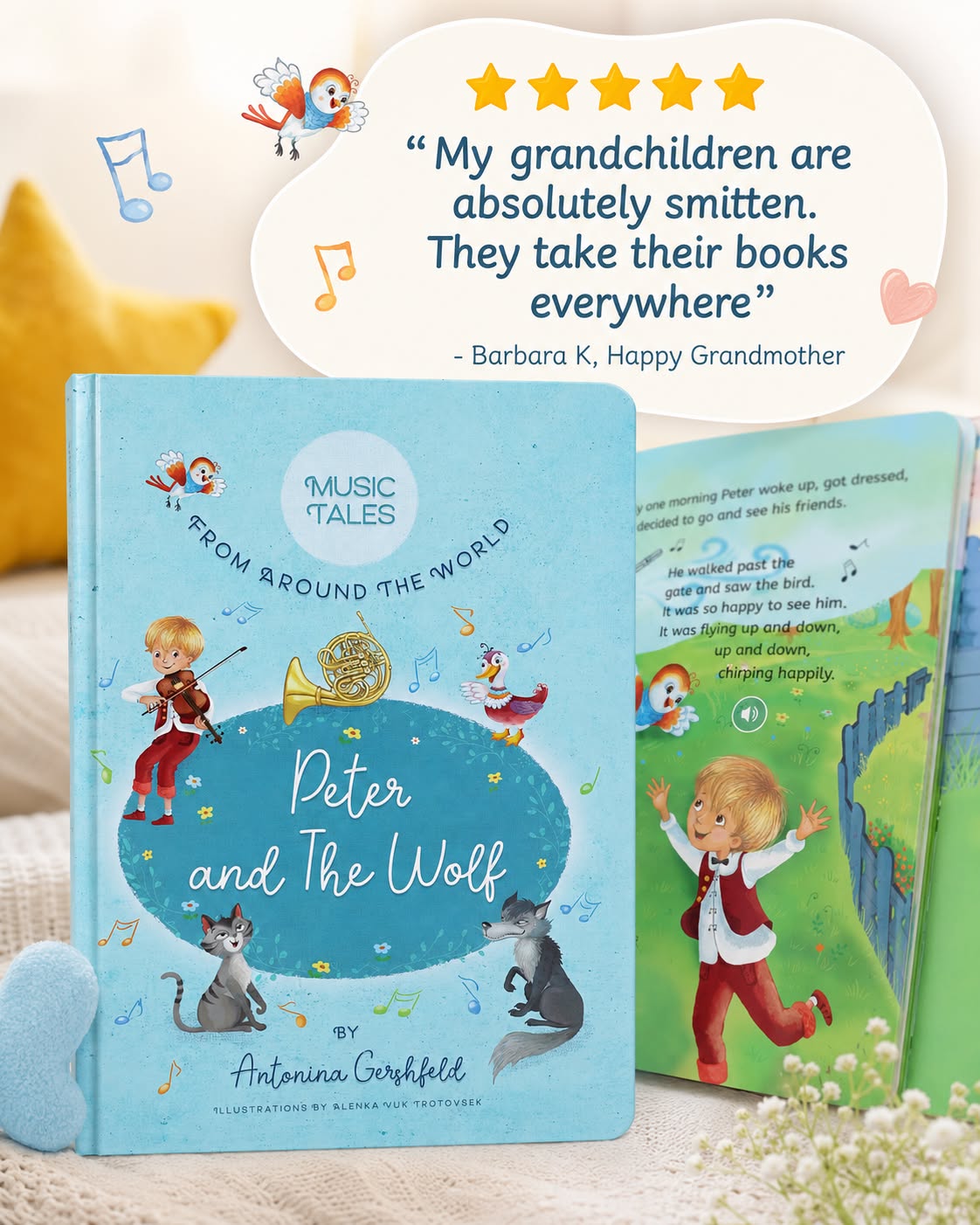 Music Tales Press Facebook ad: Children's Books that Play Classical Music