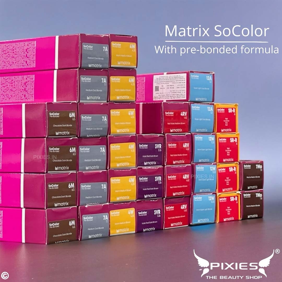pixiesbeautyshop Facebook ad: Unleash your true colors with Matrix SoColor!