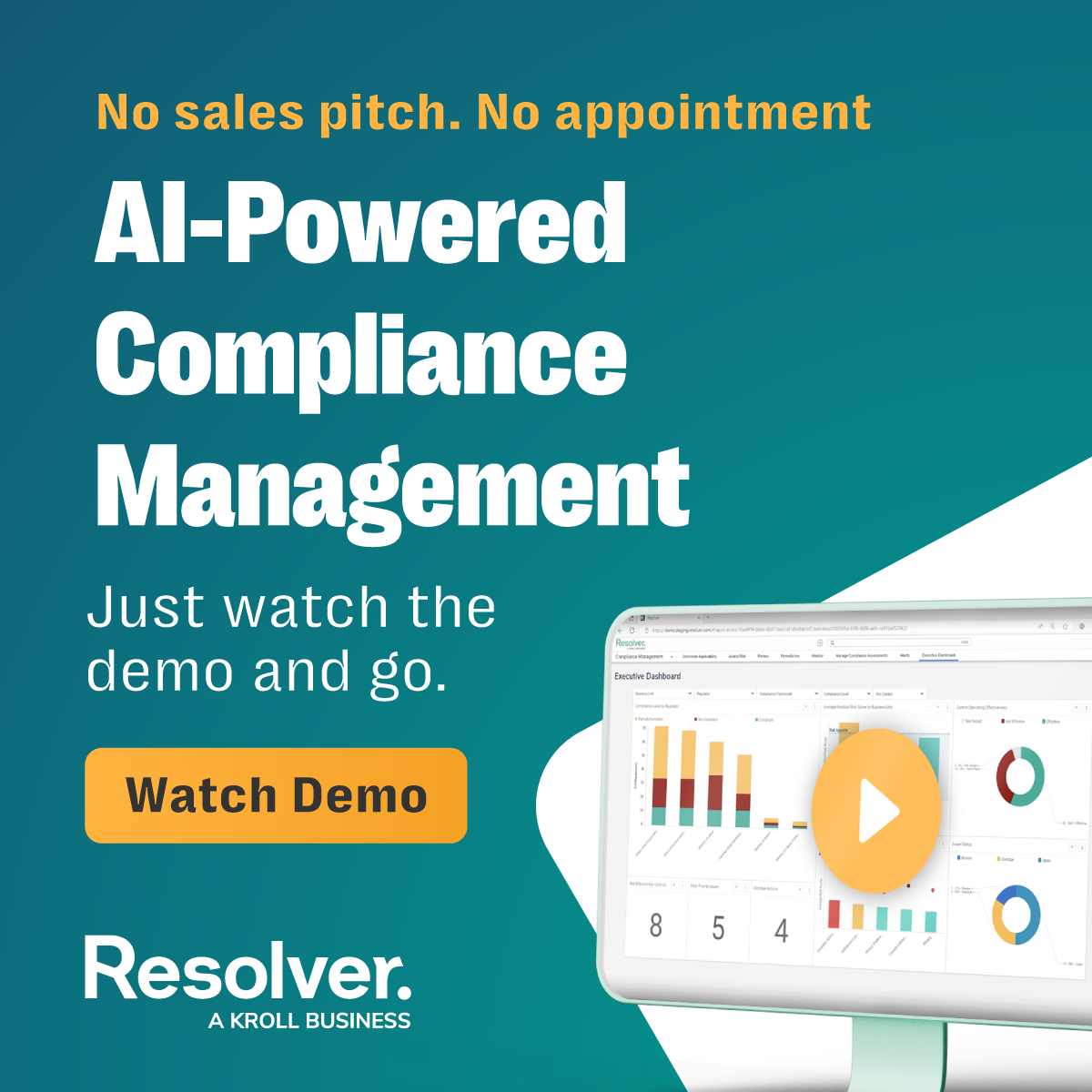 Resolver Facebook ad: Compliance Management Software