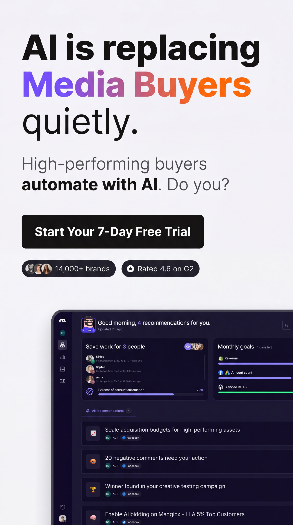 madgicx.com Facebook ad