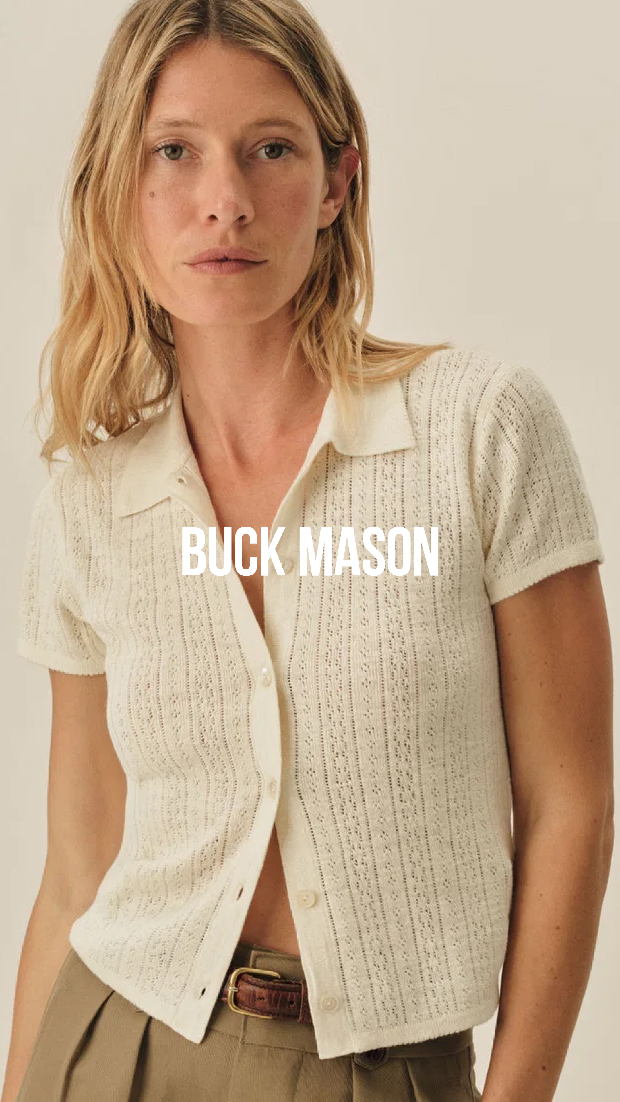 Buck Mason Women's Facebook ad