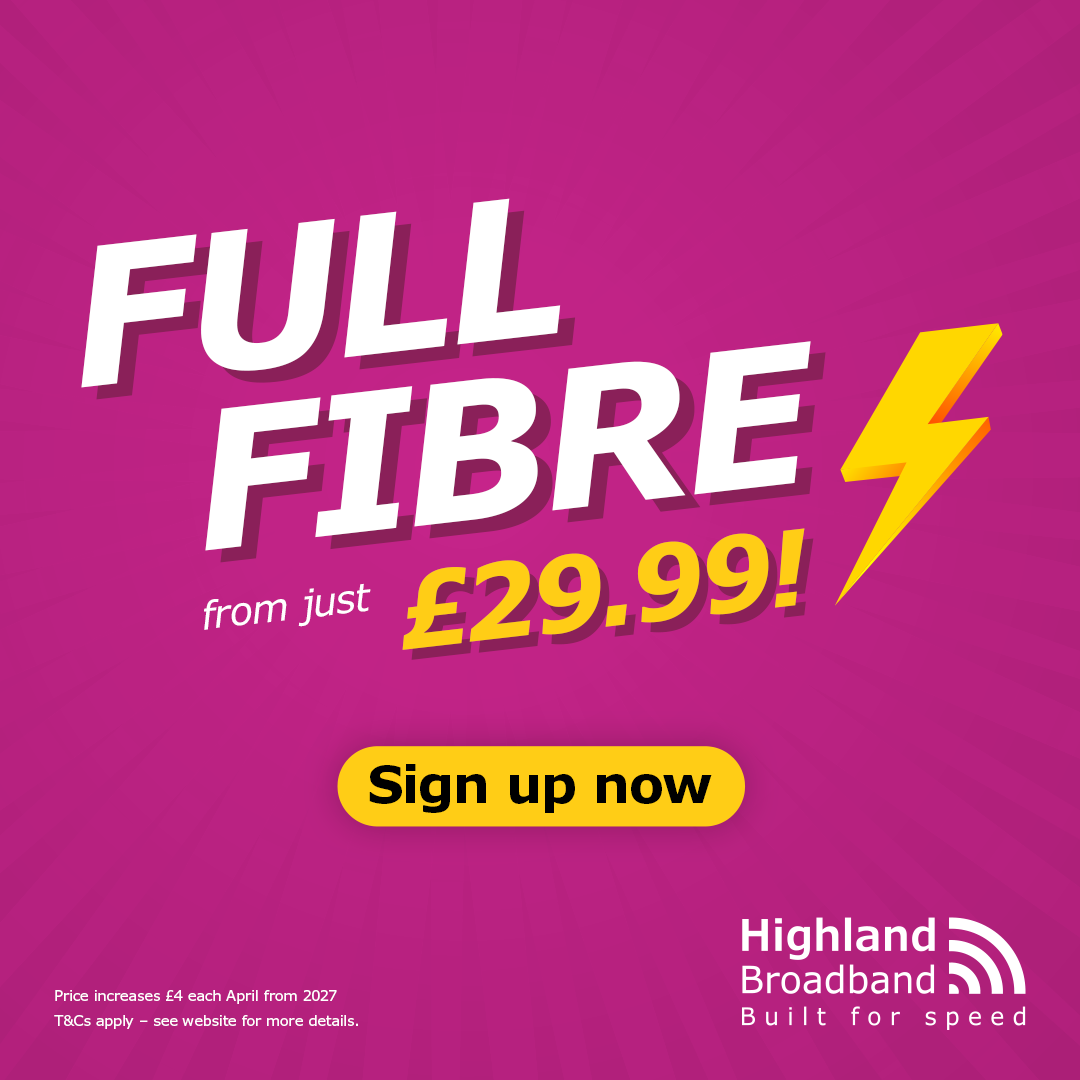 Highland Broadband Facebook ad