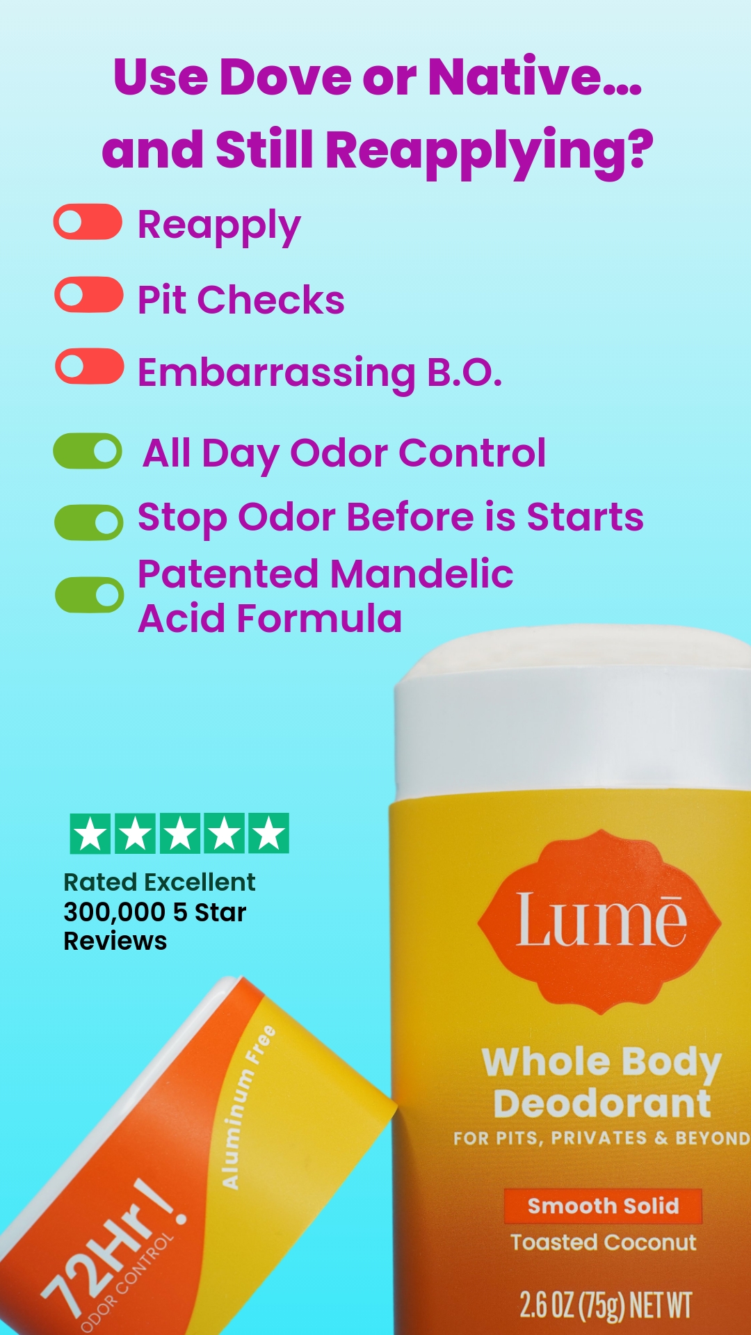 Lume Deodorant Facebook ad