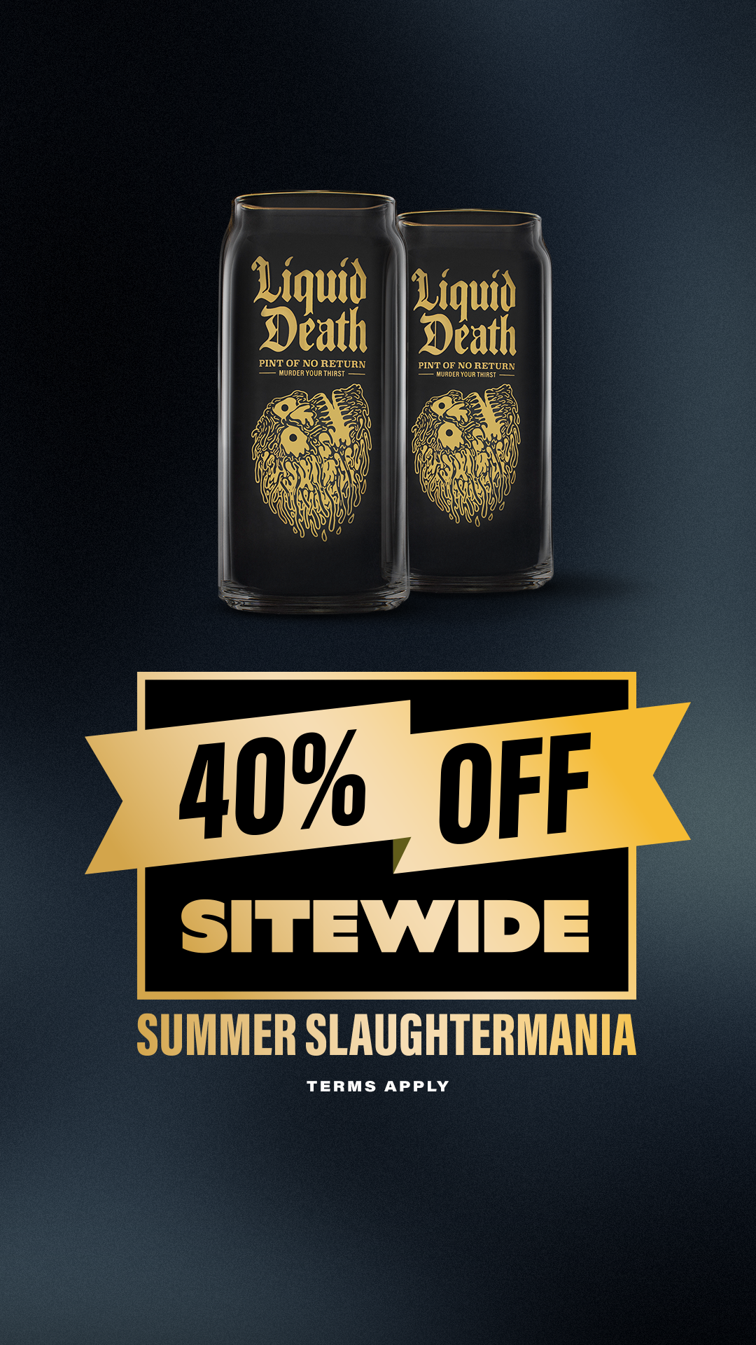 Liquid Death Facebook ad