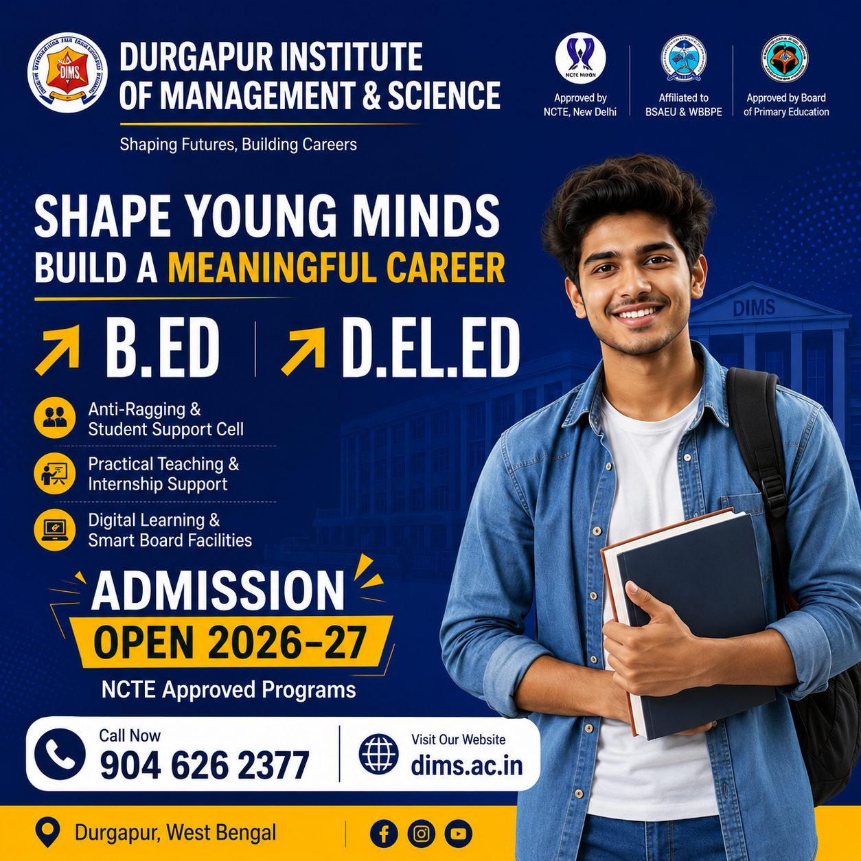 Durgapur Institute of Management & Science Facebook ad