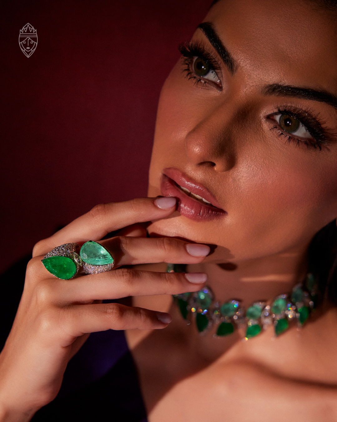 Marquise.inc Facebook ad: Gaze that lingers, green that refuses to be…