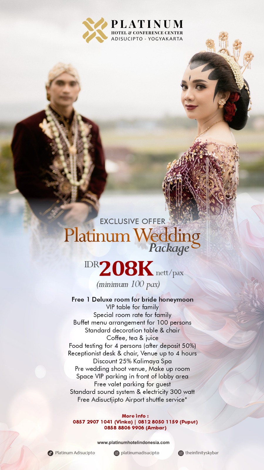 Platinum Adisucipto Hotel Yogykarta Facebook ad: Mari mengobrol bersama kami