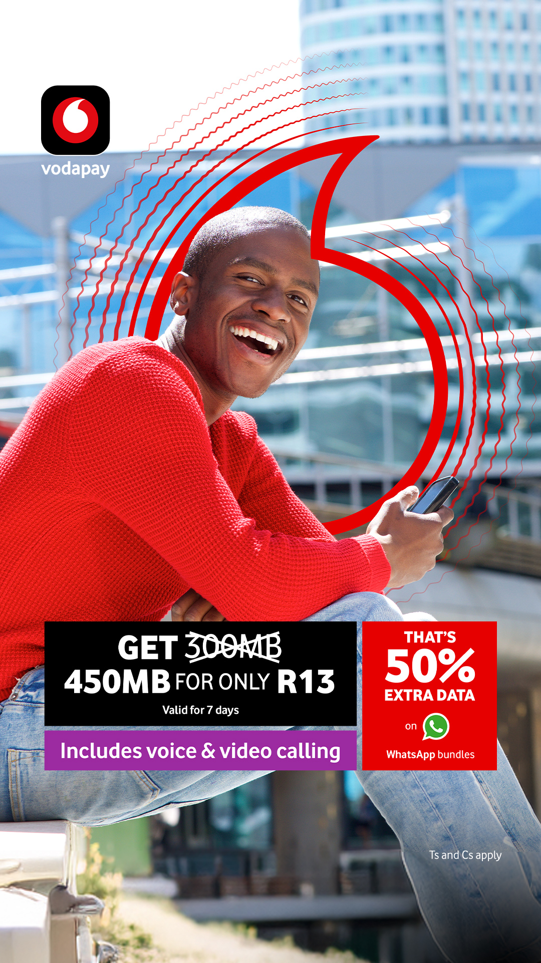 VodaPay Facebook ad from May 25, 2026