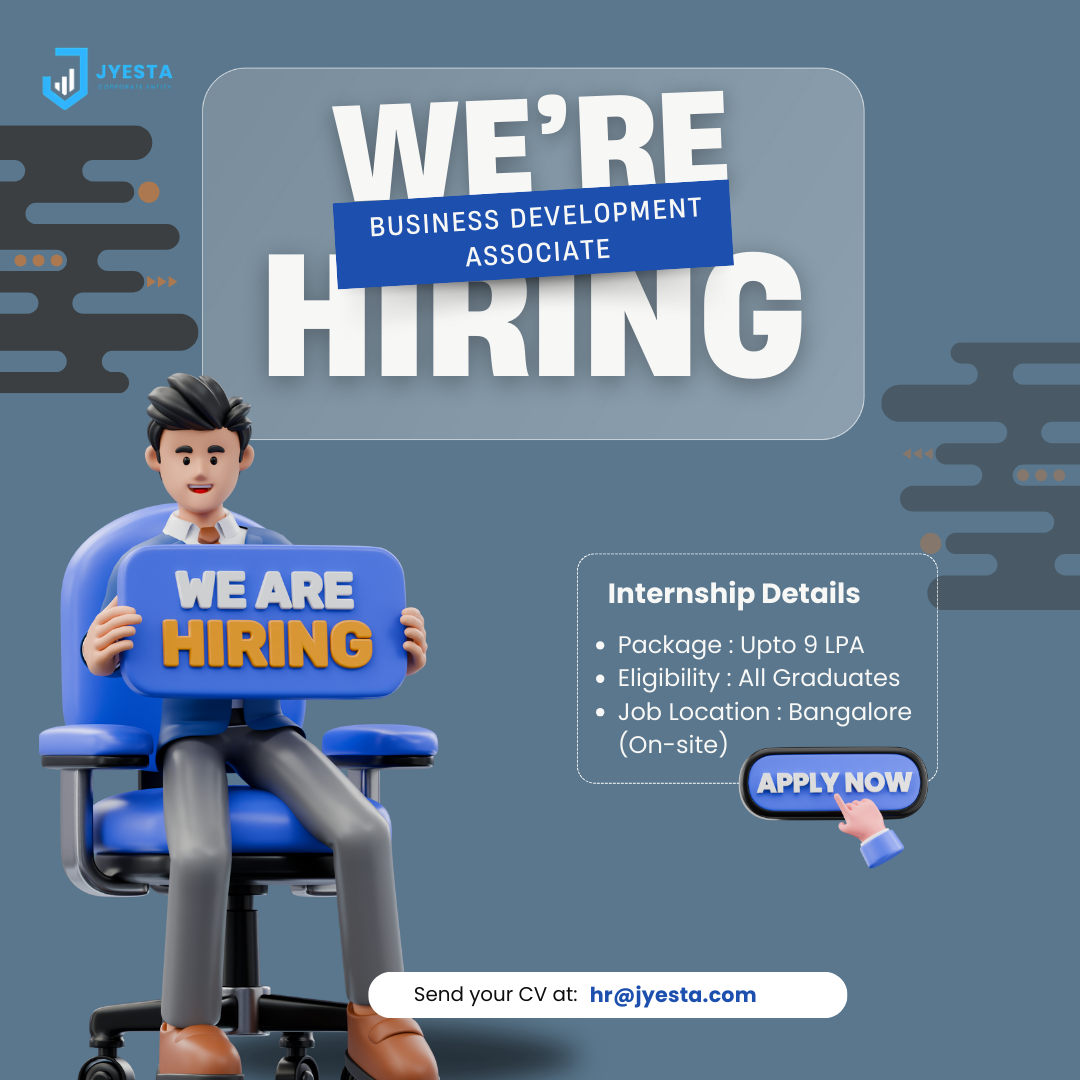 Jyesta Corporate Entity Facebook ad: We’re Hiring Business Development Associates, Apply Now!
