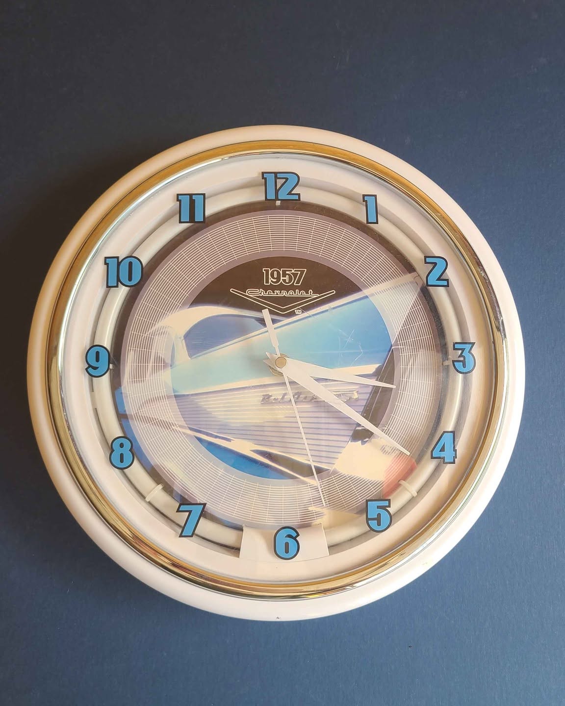 Steven Bode Facebook ad: 2005 KNG America 1957 Chevy Bel Air Neon Wall Clock