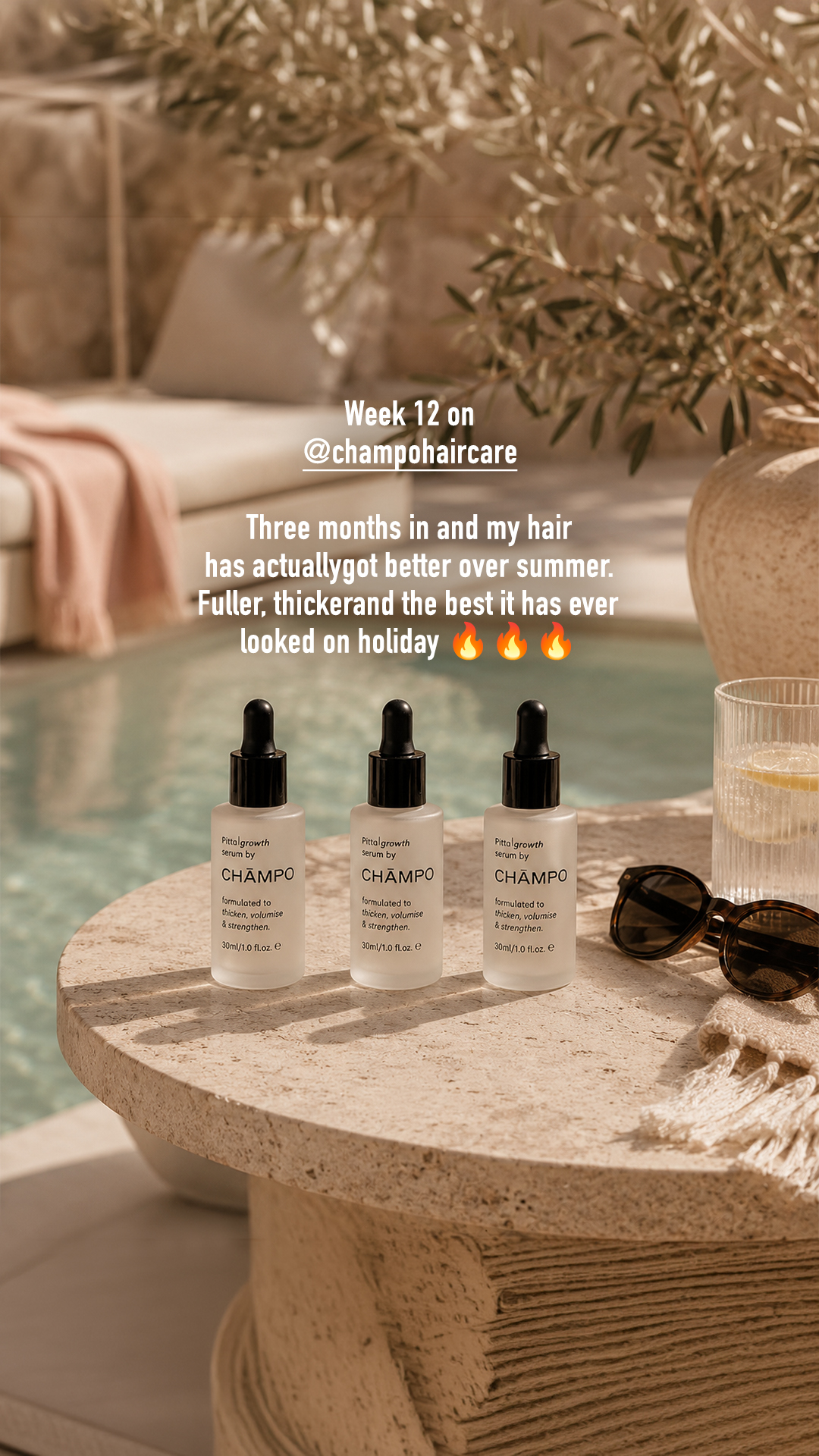 Chāmpo Haircare Facebook ad