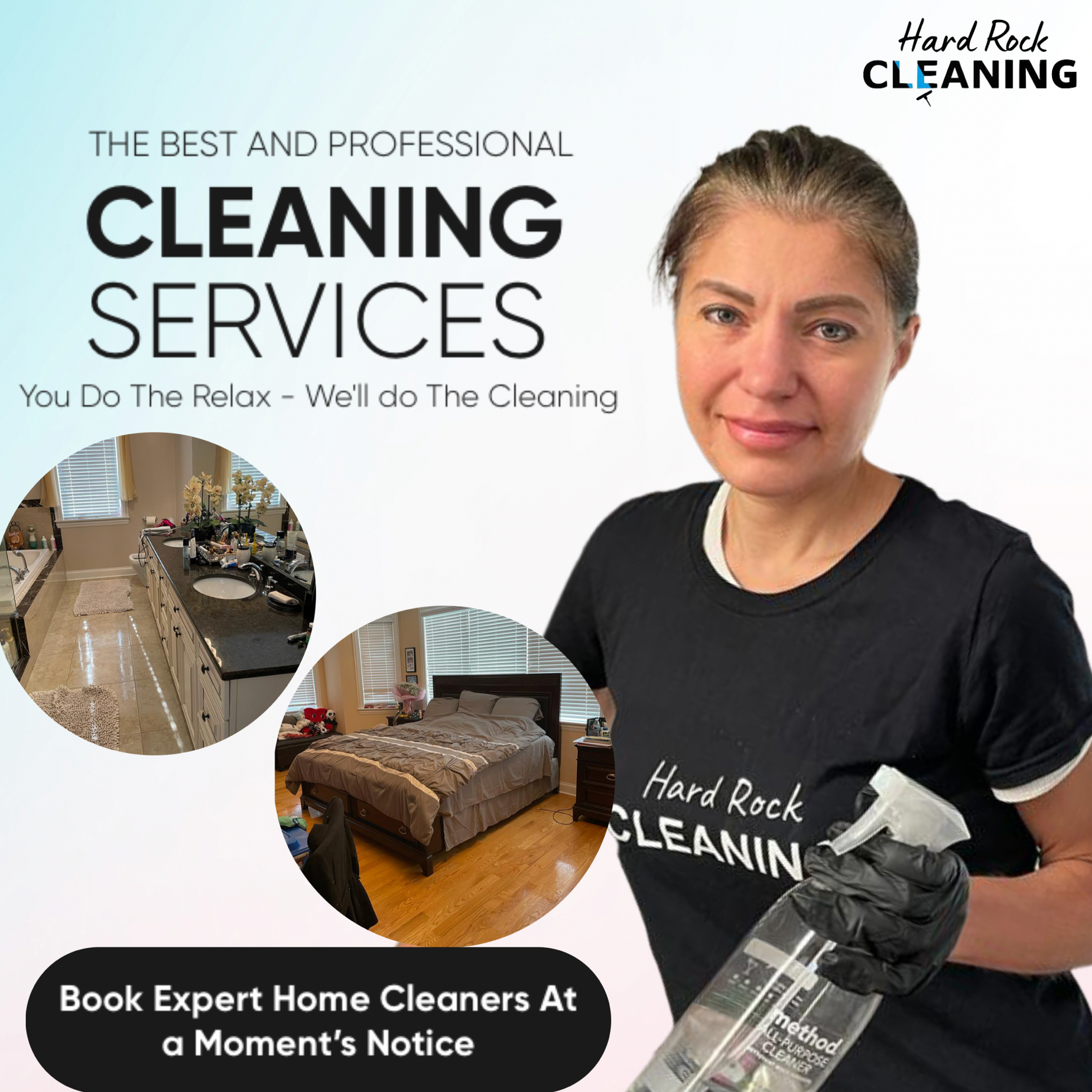 Hard Rock Cleaning Facebook ad from Dec 9, 2024