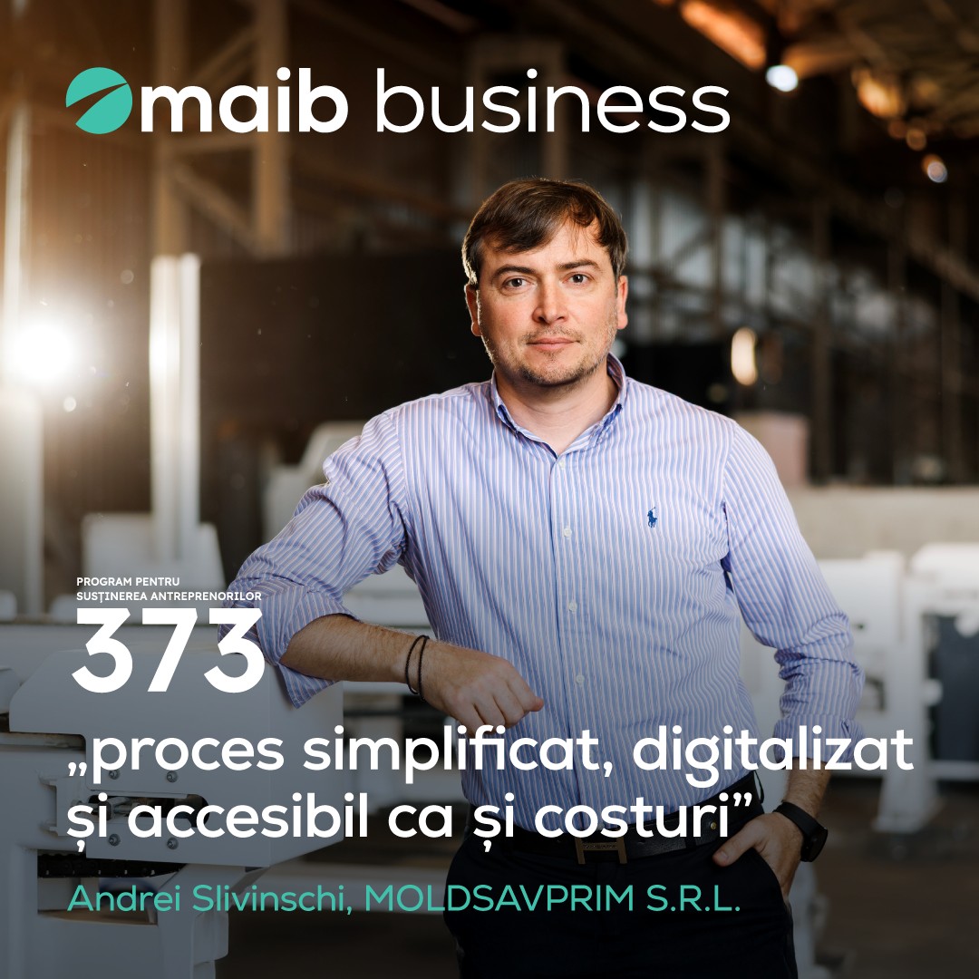 maib business Facebook ad: Creditul 373 ne-a oferit acces la o finanțare…