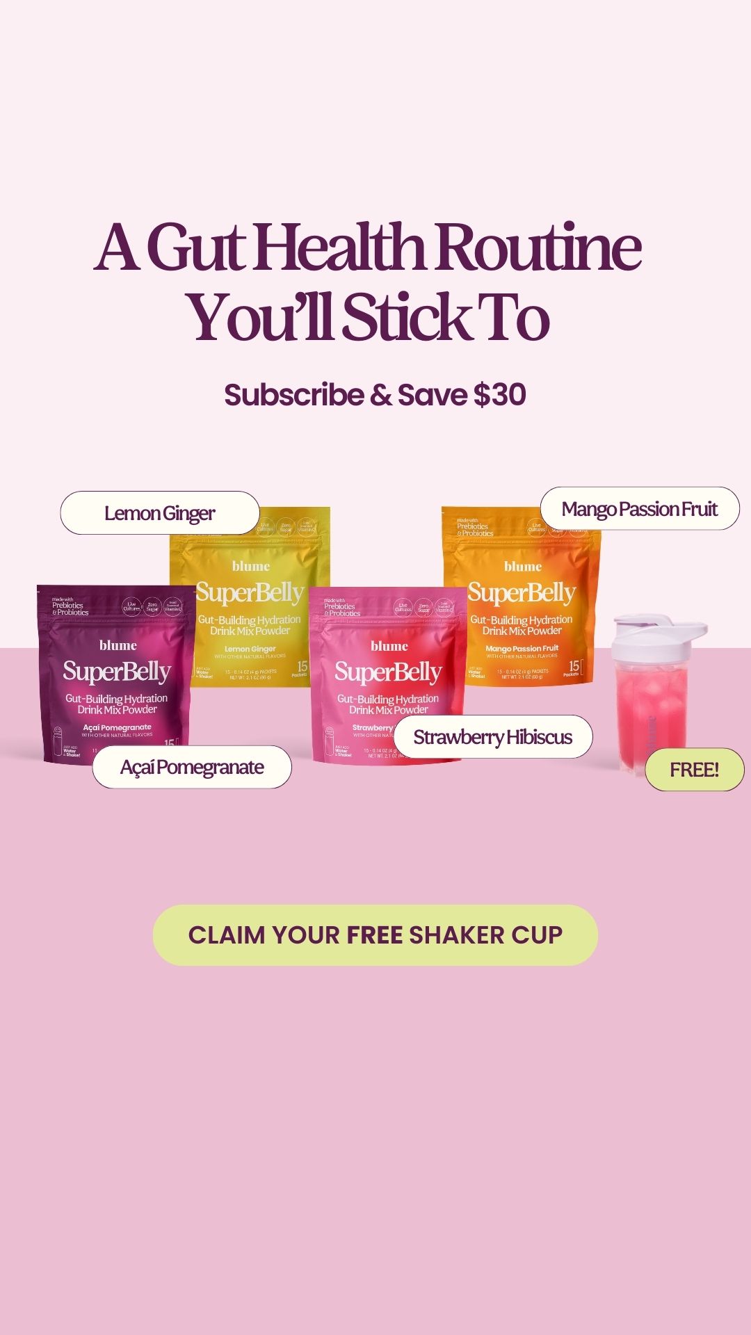 Blume Facebook ad