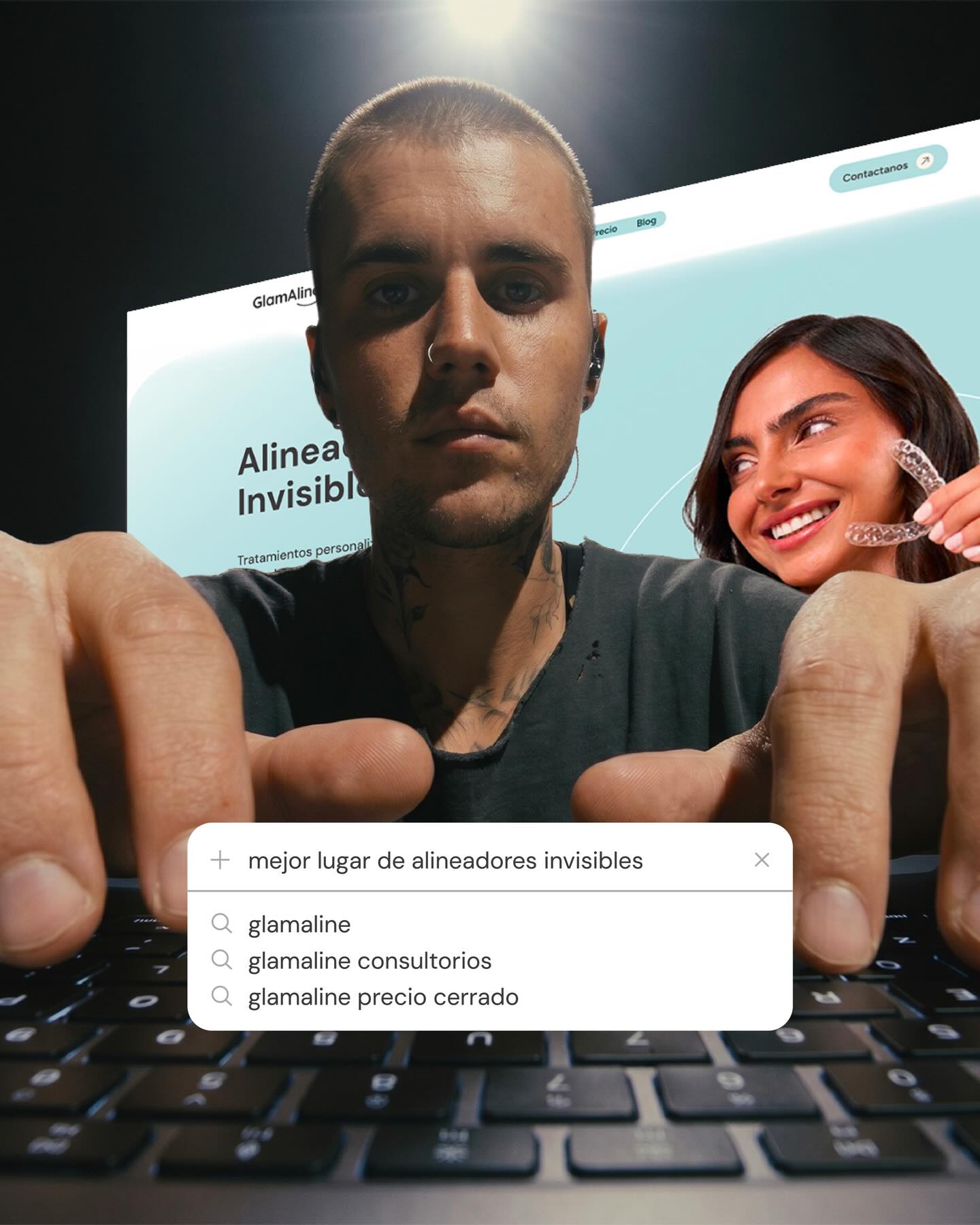 GlamAline Facebook ad