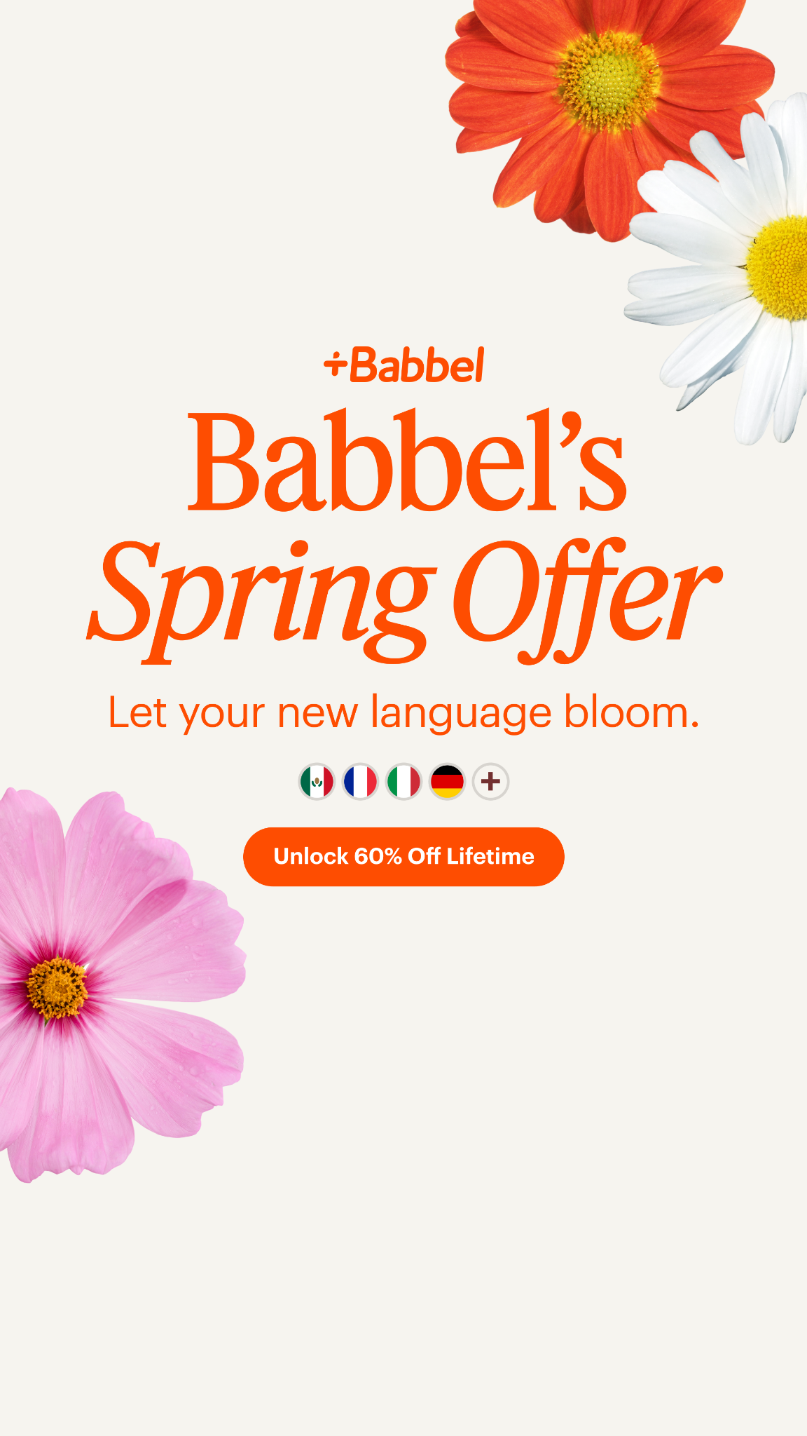Babbel Facebook ad