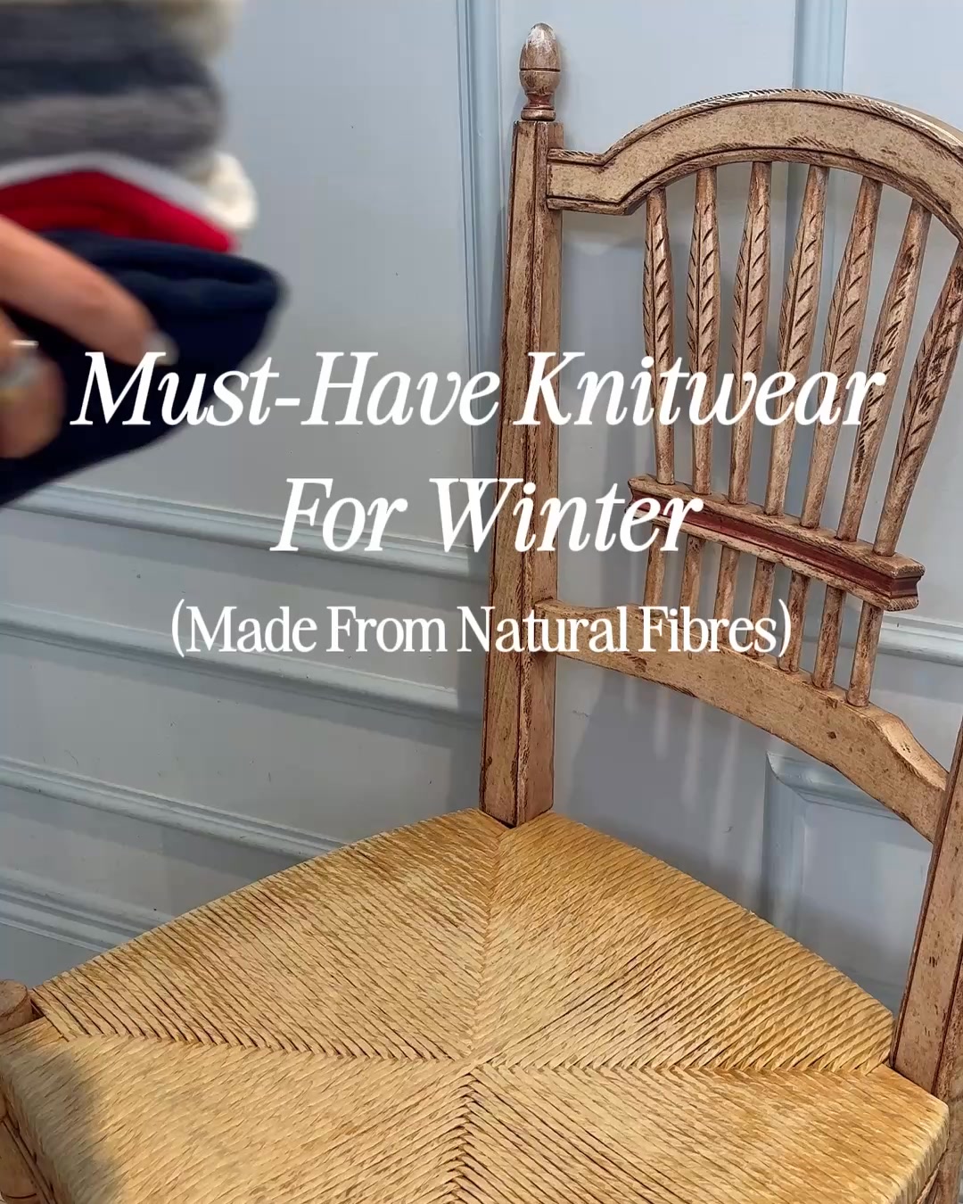 Blue Illusion Facebook ad: Knitwear