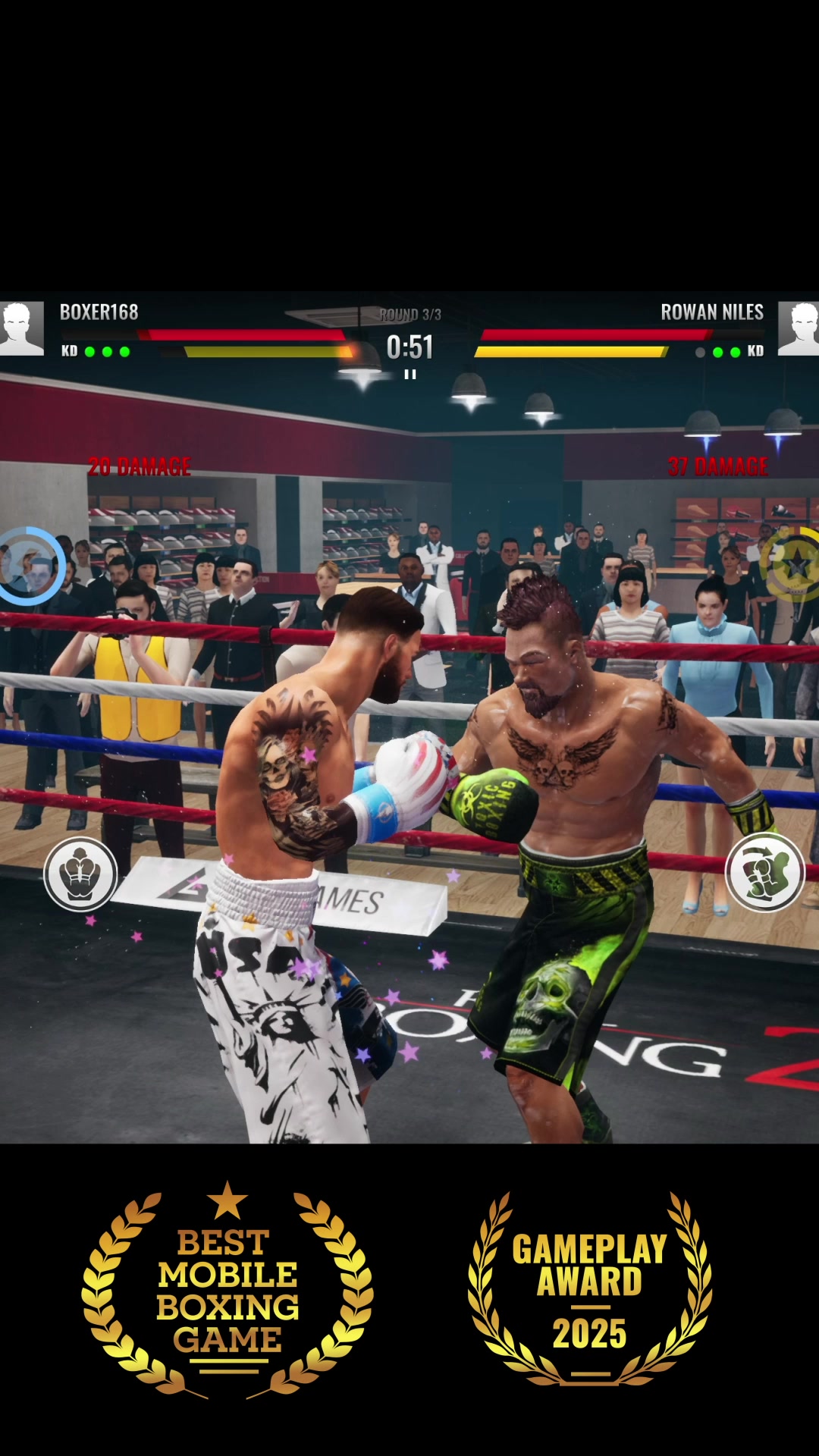 Real Boxing Facebook ad: Quick Boxing Action