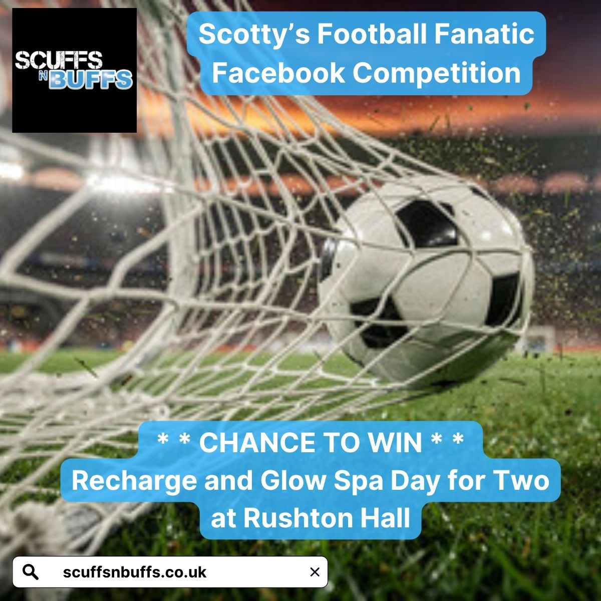 Scuffs N Buffs Facebook ad: In celebration of the upcoming World Cup tournament…