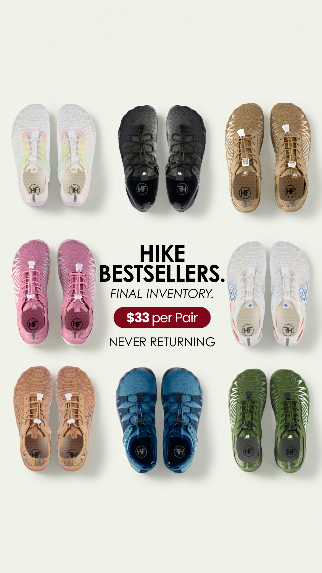 HIKE Footwear Facebook ad