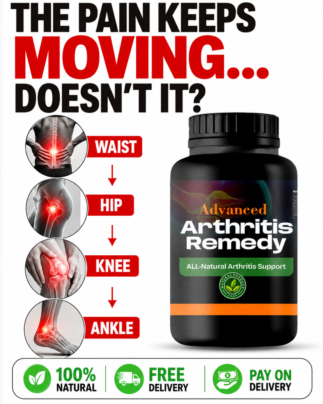 Approved herbal remedies Facebook ad: Tired of Joint and Bone Pain?