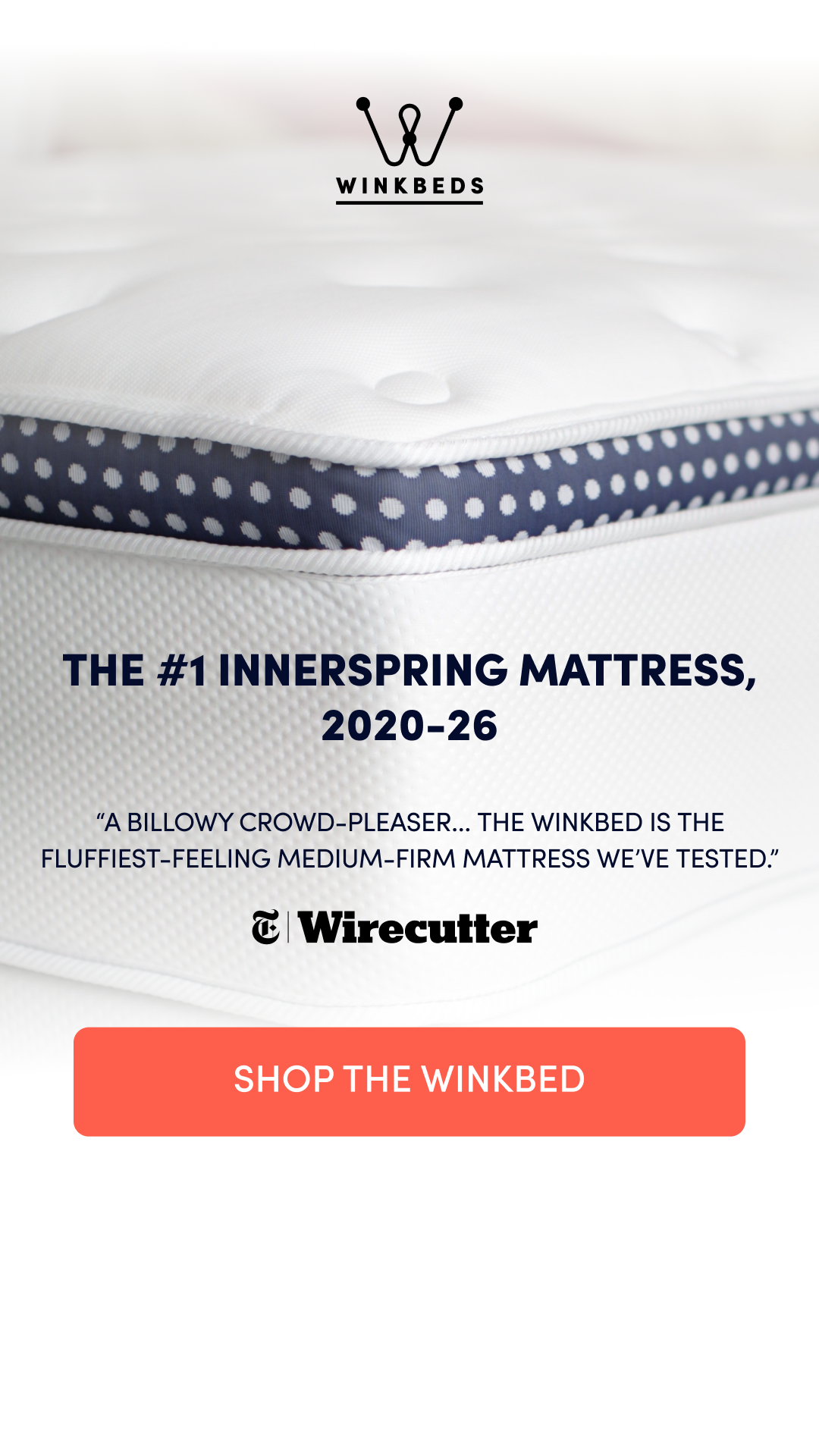 WinkBeds Facebook ad