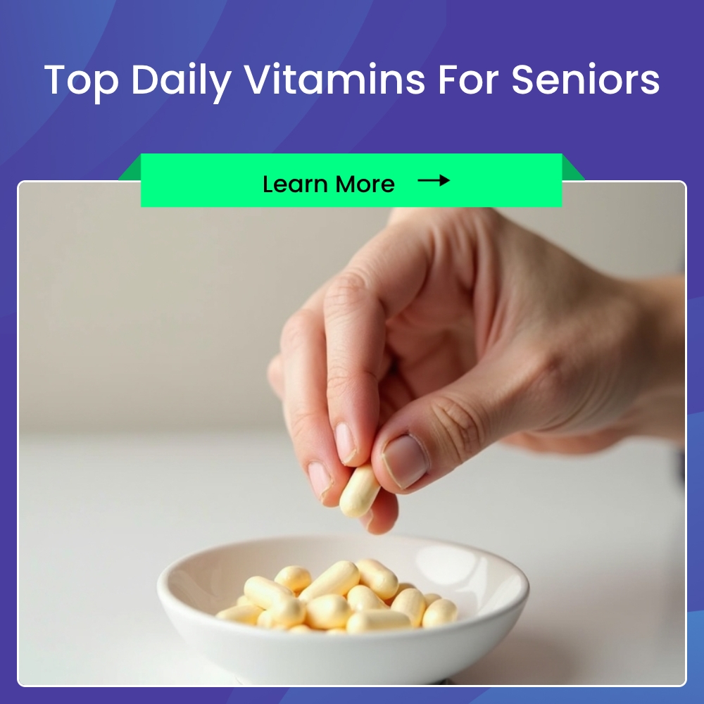 Life - Simplified Facebook ad: Top Daily Vitamins For Seniors.
