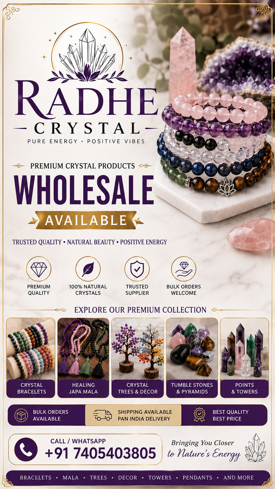 Radhe crystal Facebook ad: Chat with us