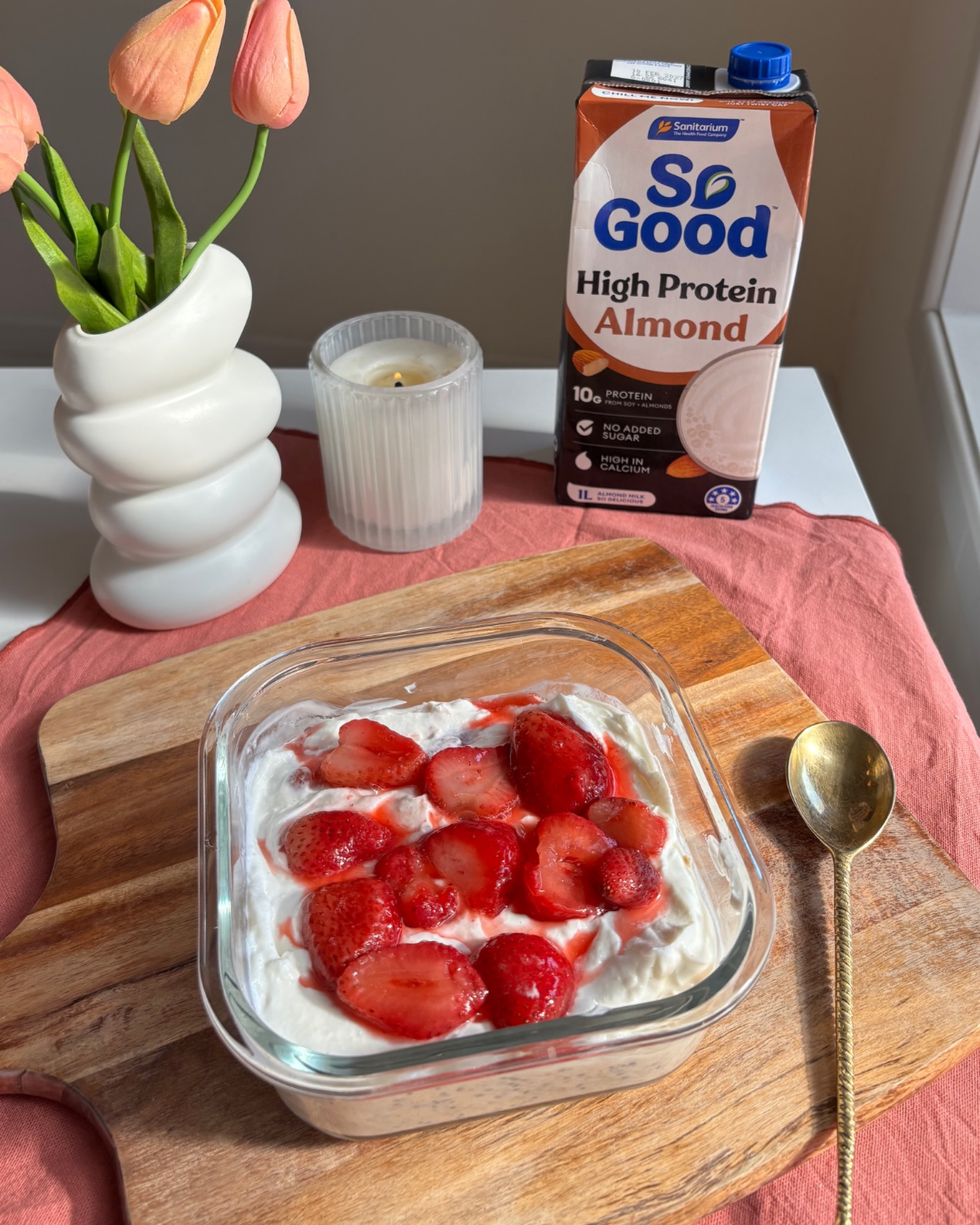 So Good Facebook ad: My current obsession: this High Protein Strawberry…