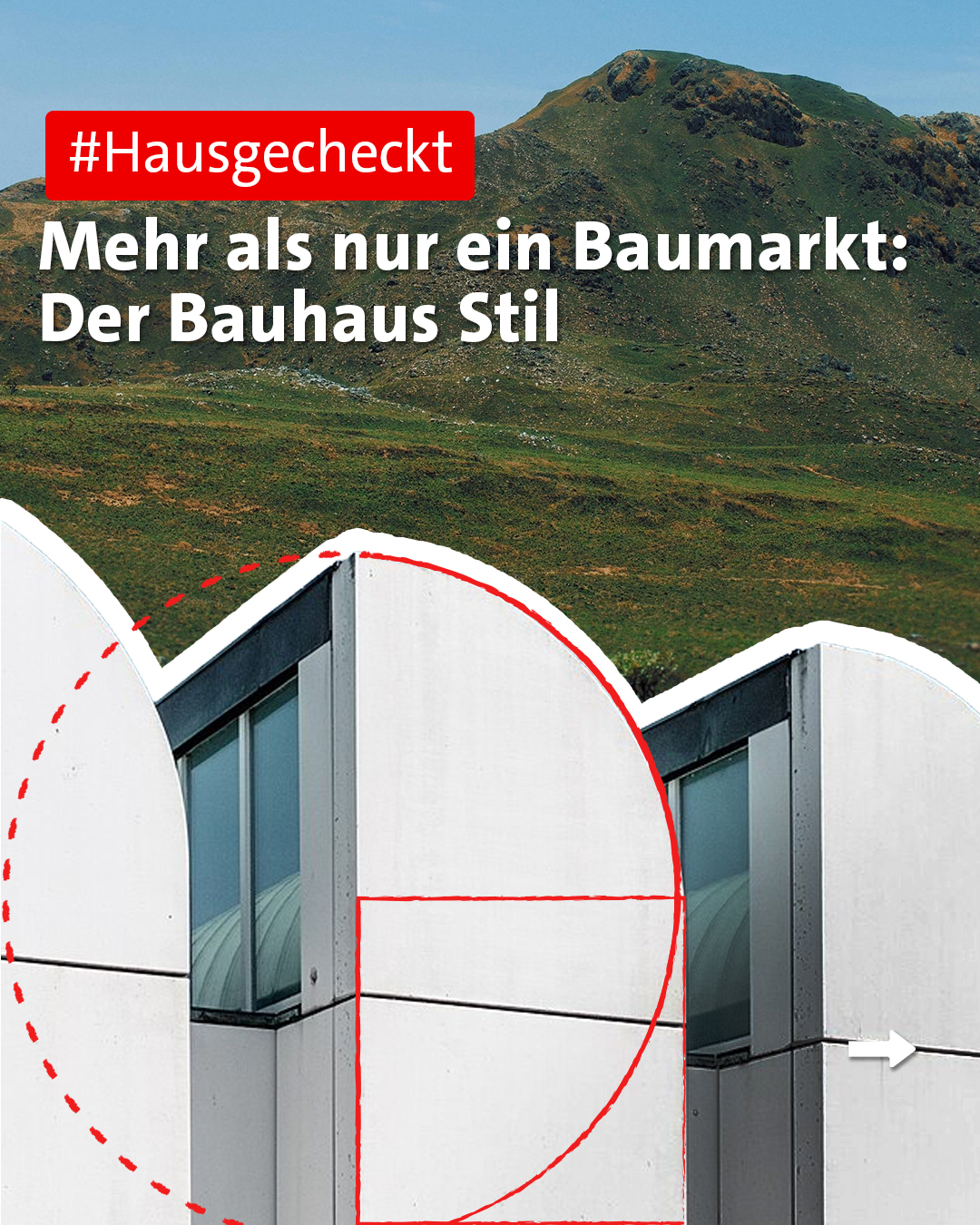 LBS Bausparen Facebook ad: Revolutionär, funktional, zeitlos: Das Bauhaus prägt…