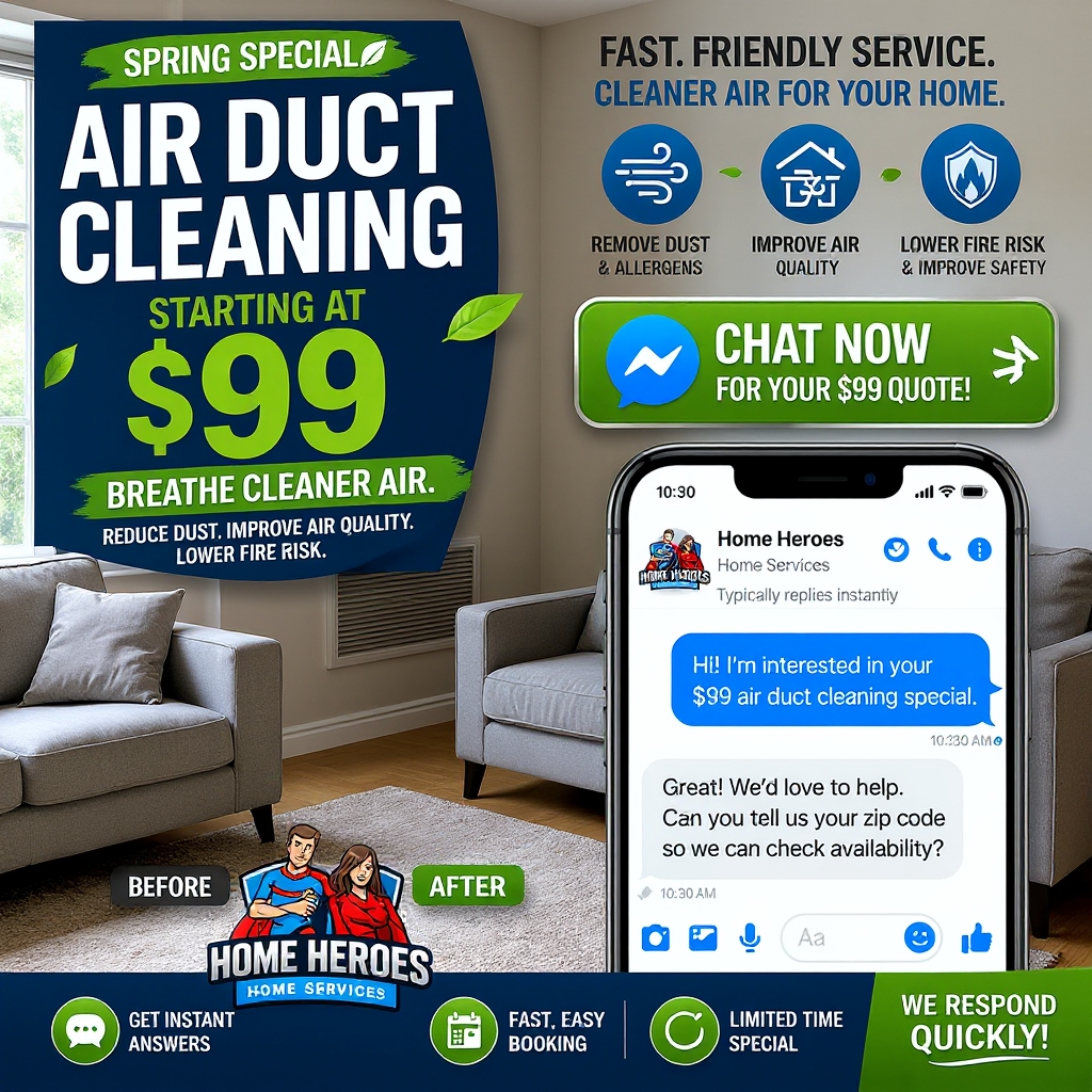 Home Heroes Home Services Facebook ad