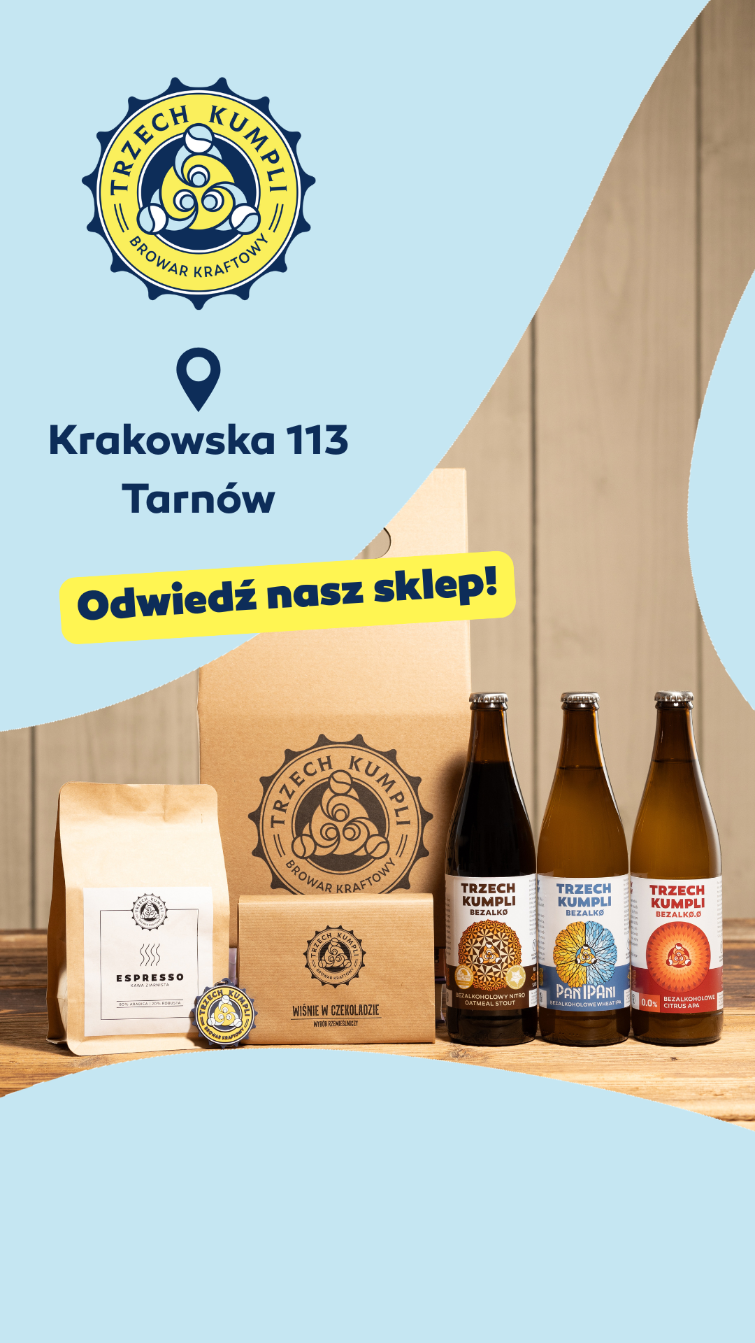 Trzech Kumpli - Browar Kraftowy - Sklep ad creative