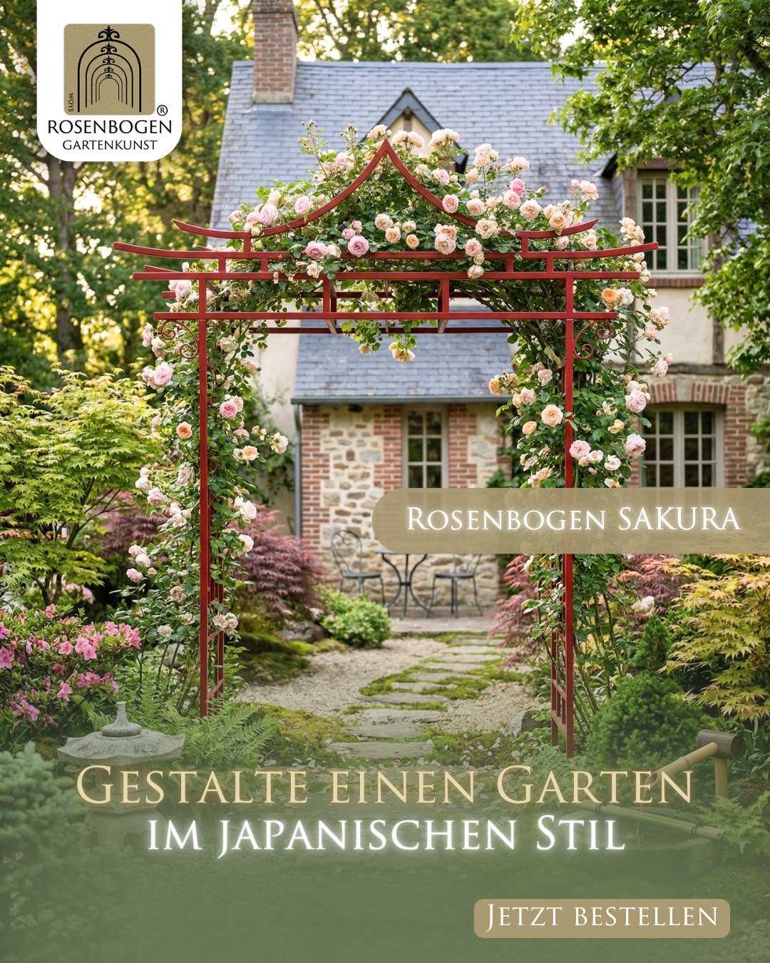 Rosenbogen Gartenkunst Facebook ad