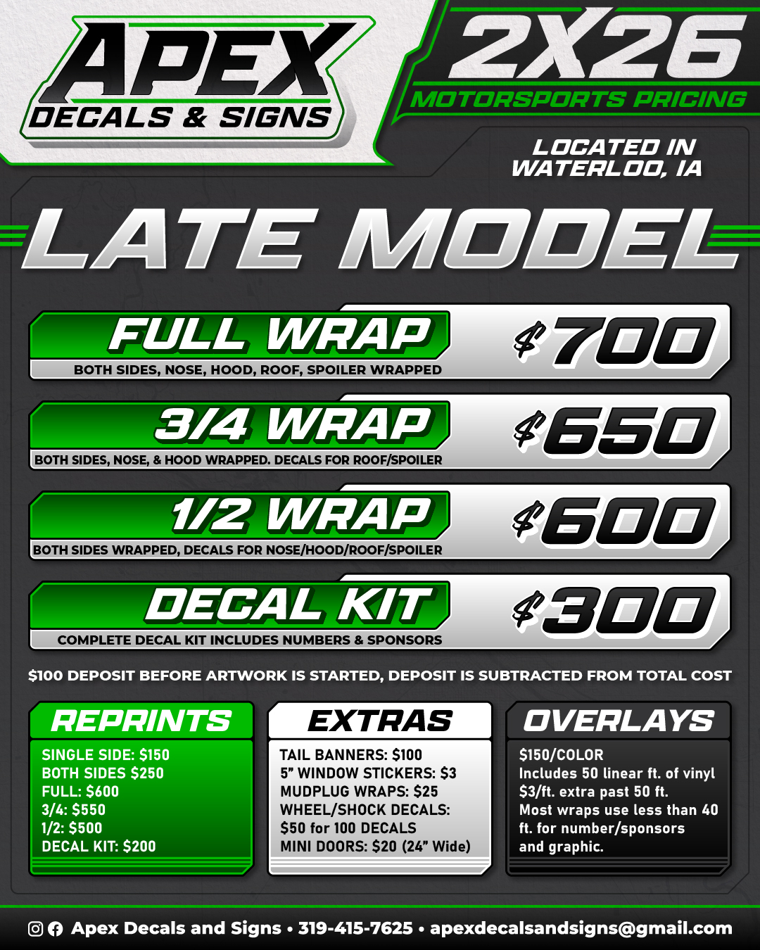 Apex Decals and Signs Facebook ad