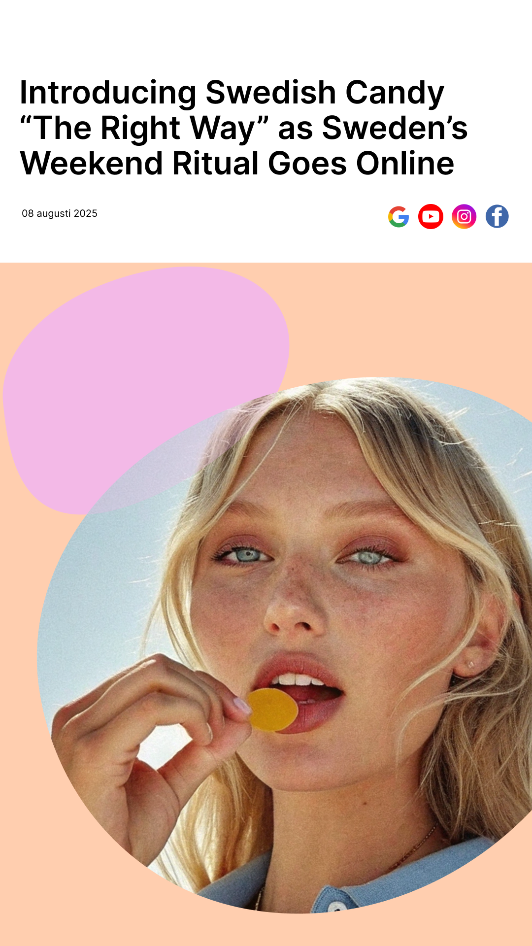 Swedish Candy Facebook ad