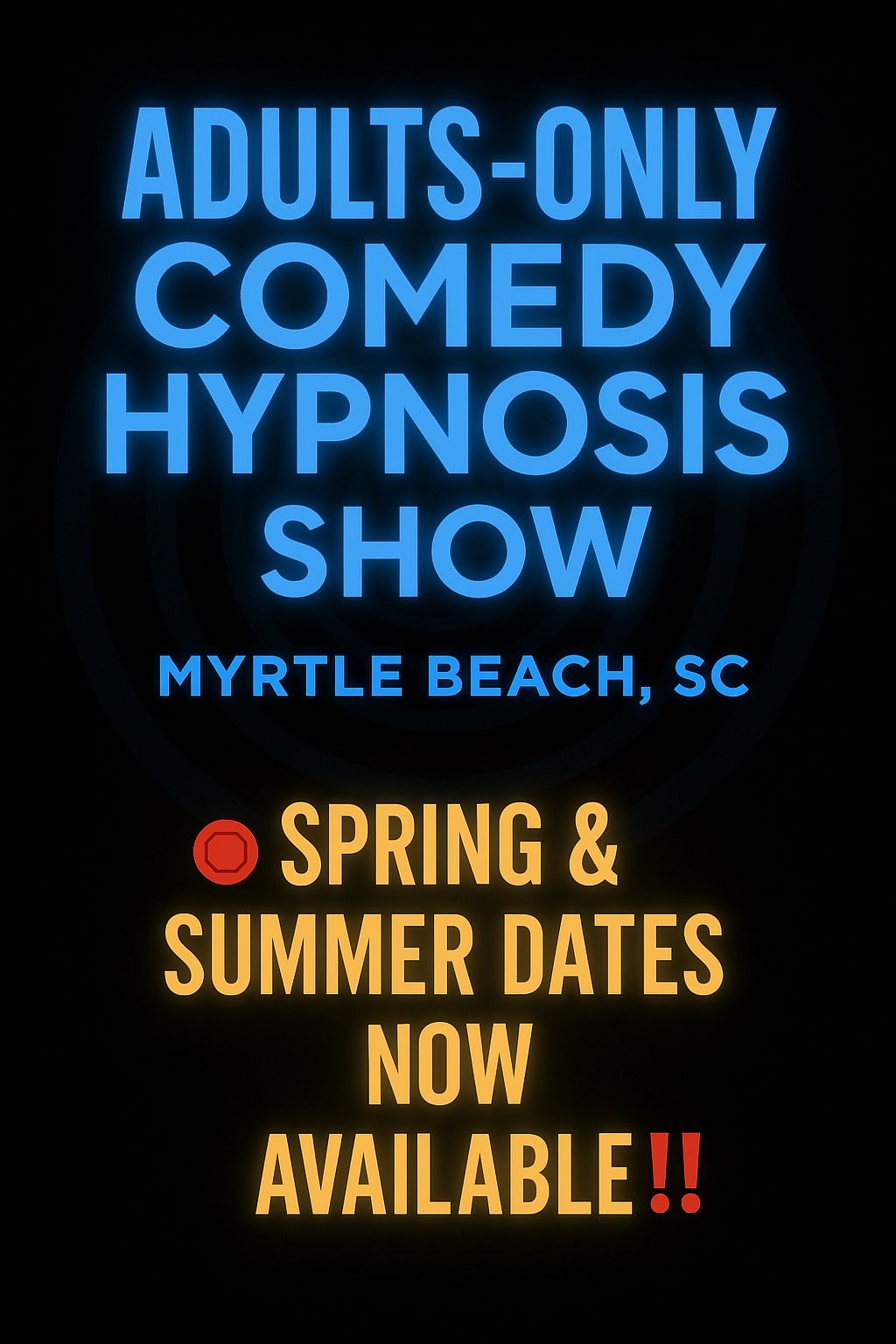 Steve Falcon's Comedy Hypnosis Hour Facebook ad