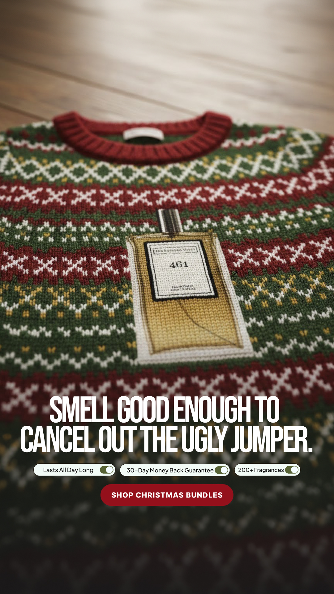 The Essence Vault Facebook ad from Dec 29, 2025