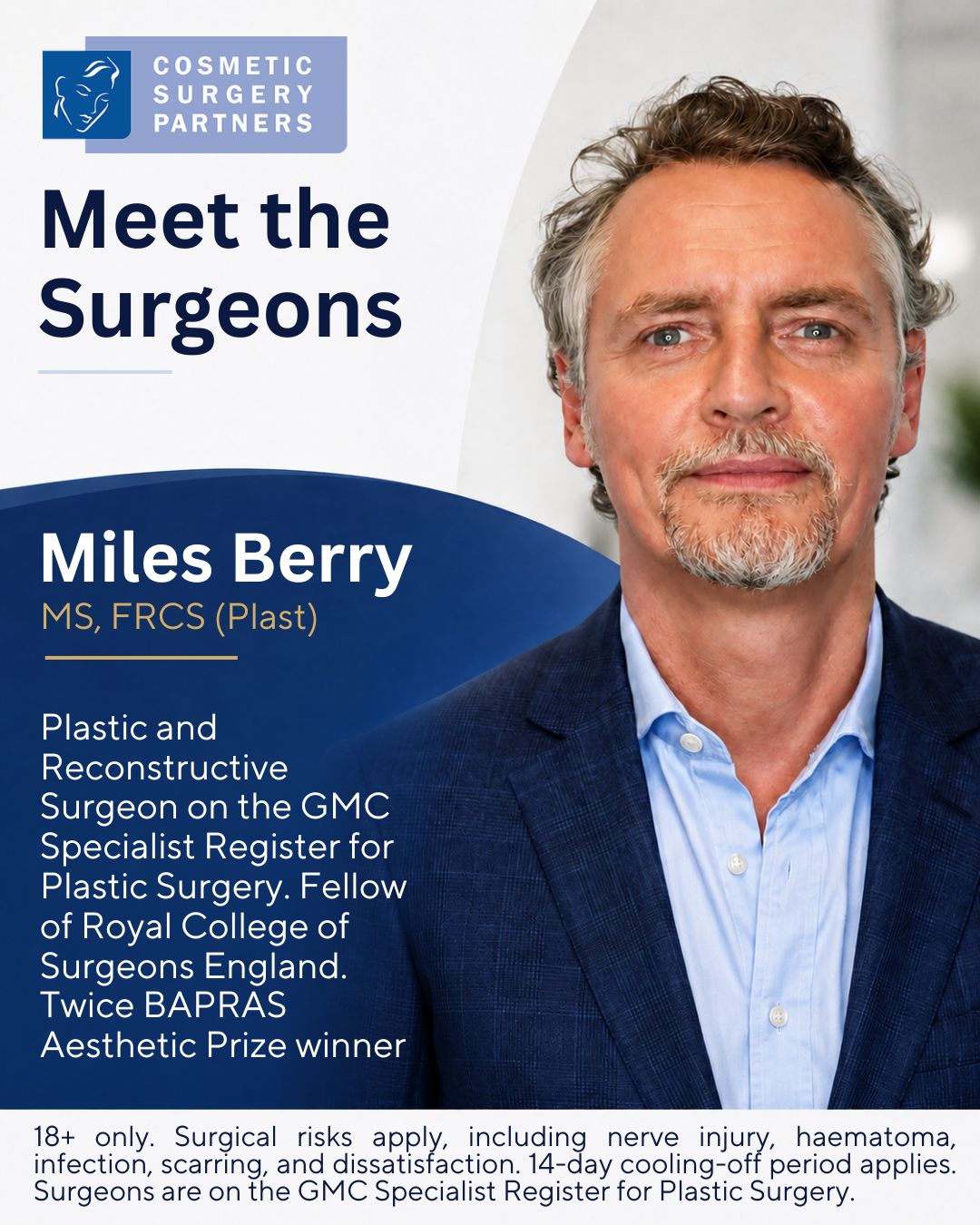 Cosmetic Surgery Partners London Facebook ad from Jul 10, 2026