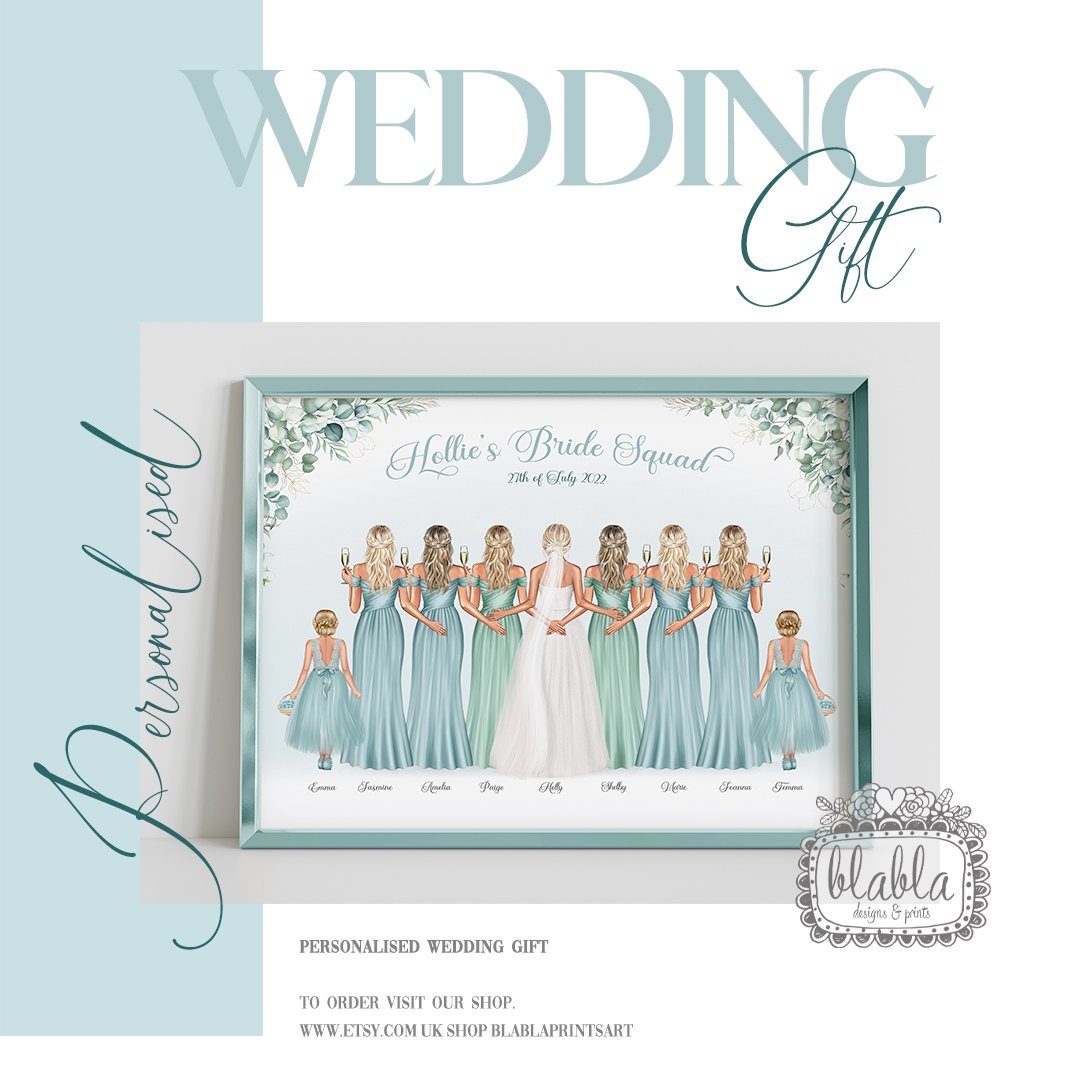 BlaBla Prints Art UK Facebook ad: Personalised Wedding Gifts