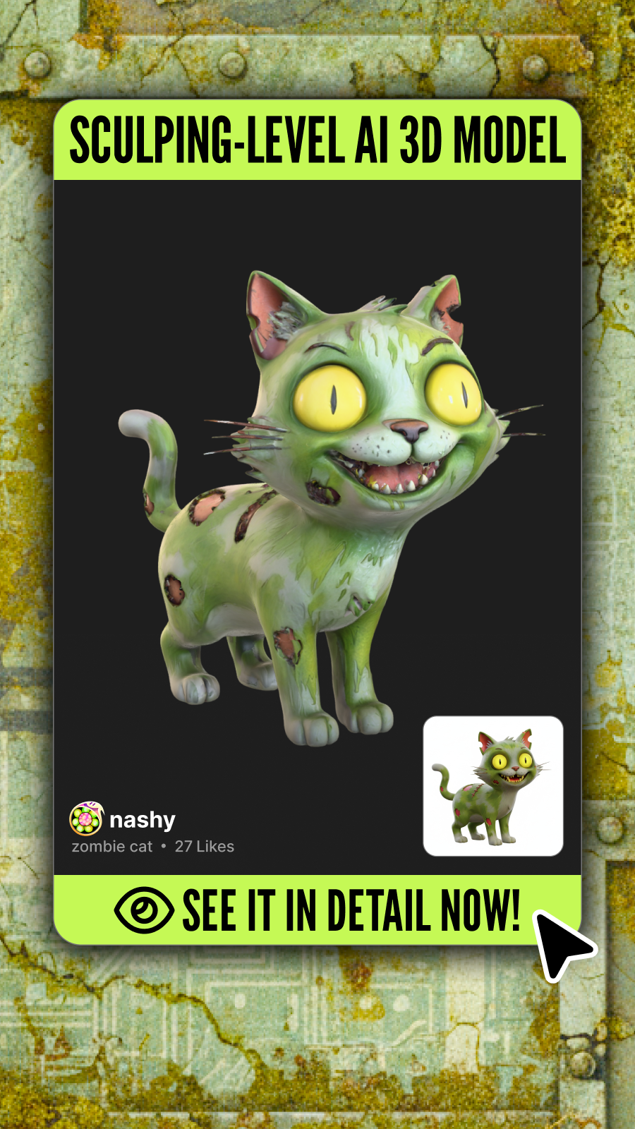 Meshy Facebook ad