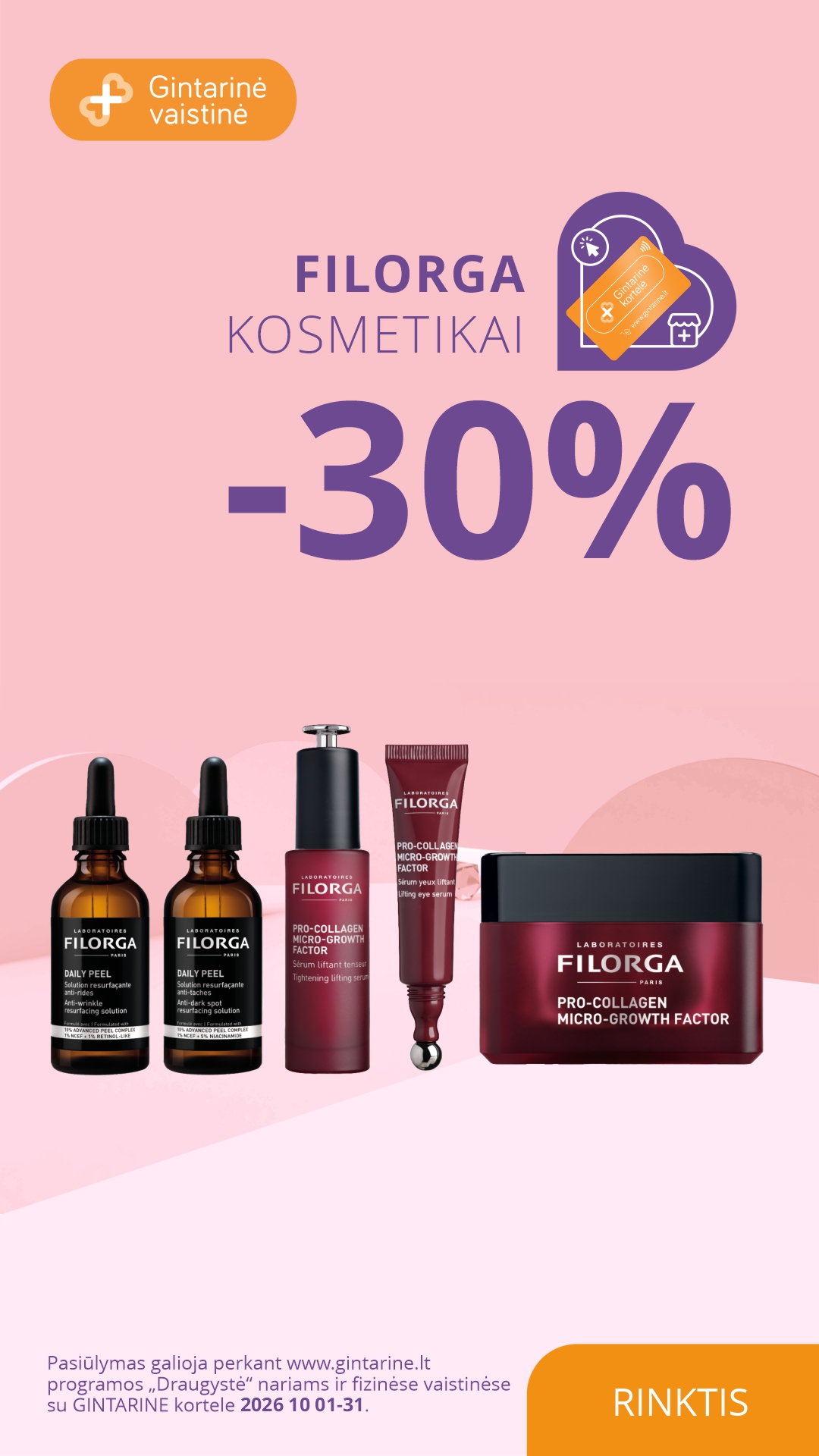 Gintarinė Vaistinė Facebook ad: MĖNESIO PASIŪLYMAS